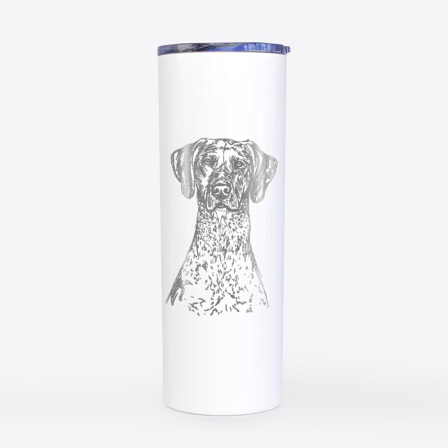 Doodled German Shorthaired Pointer - 20oz Skinny Tumbler