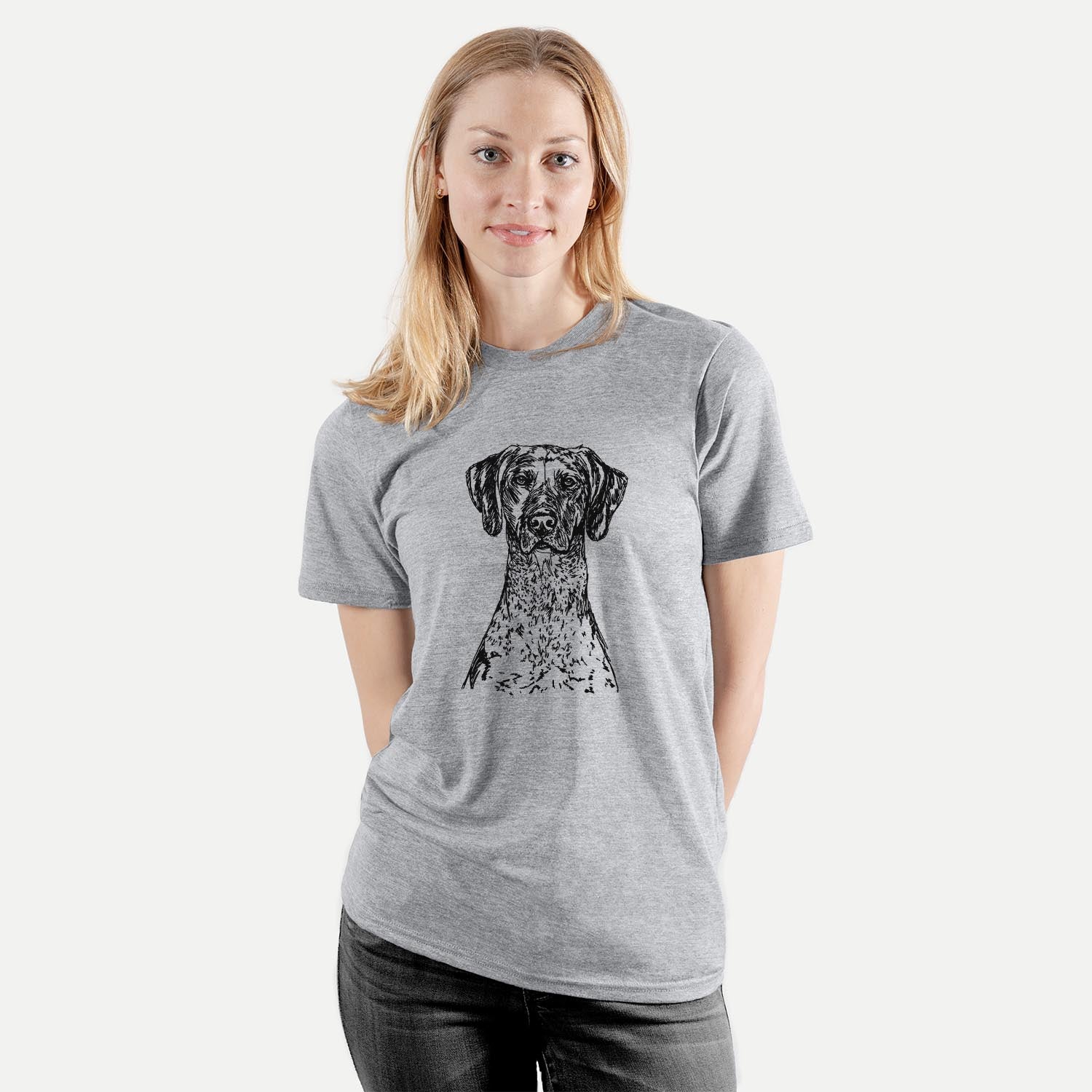 Doodled German Shorthaired Pointer - Unisex Crewneck