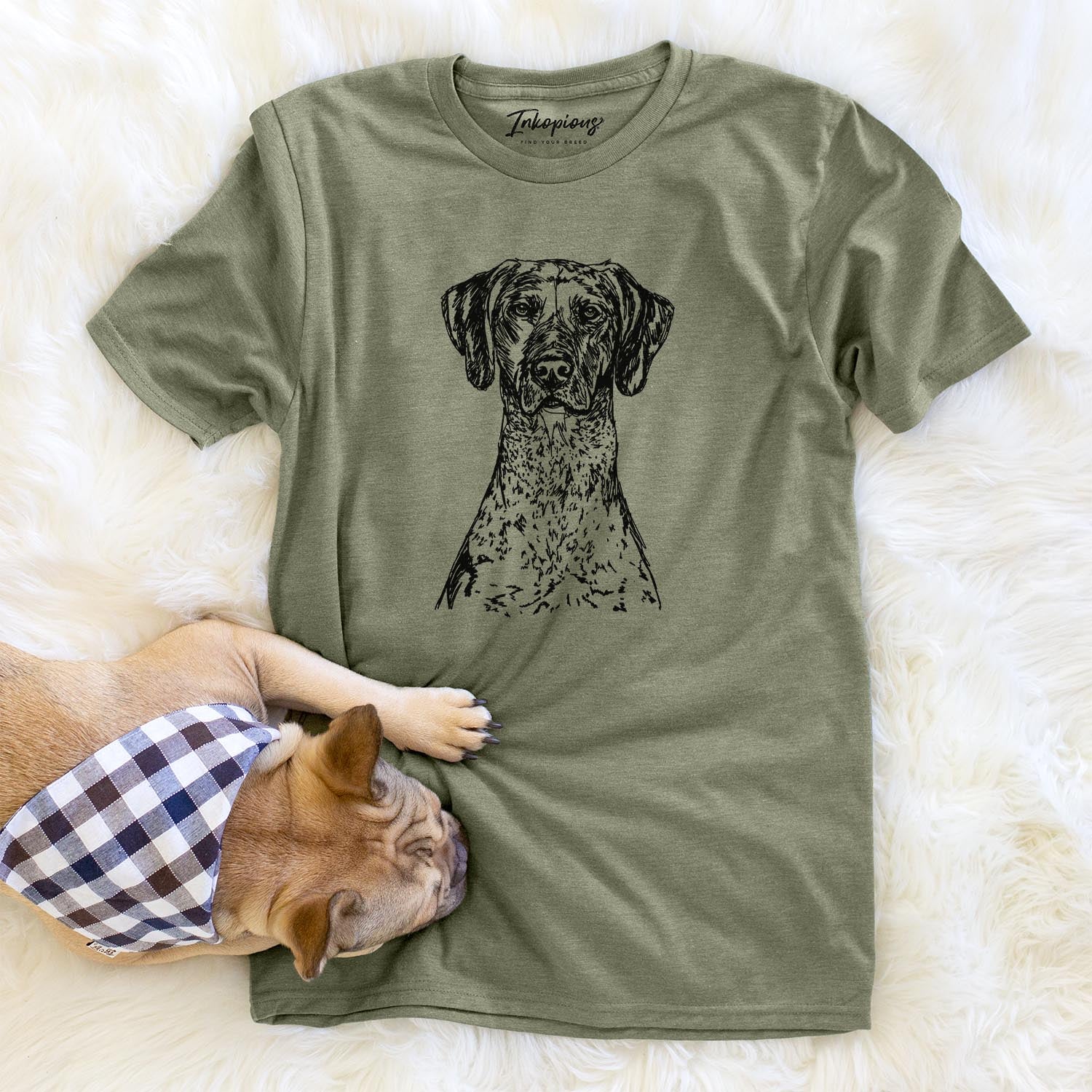 Doodled German Shorthaired Pointer - Unisex Crewneck