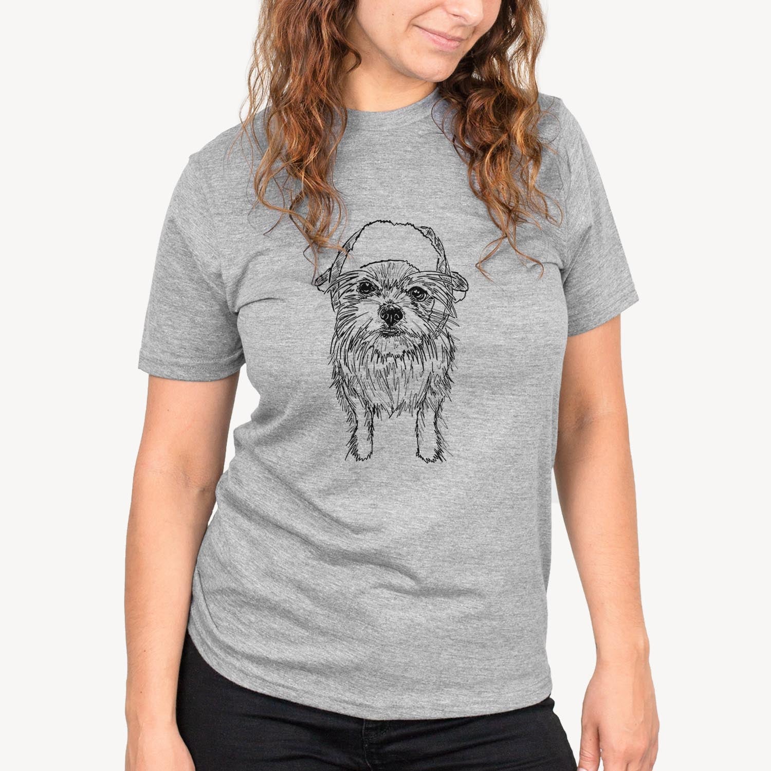 Doodled Gambit the Long Haired Chihuahua - Unisex Crewneck