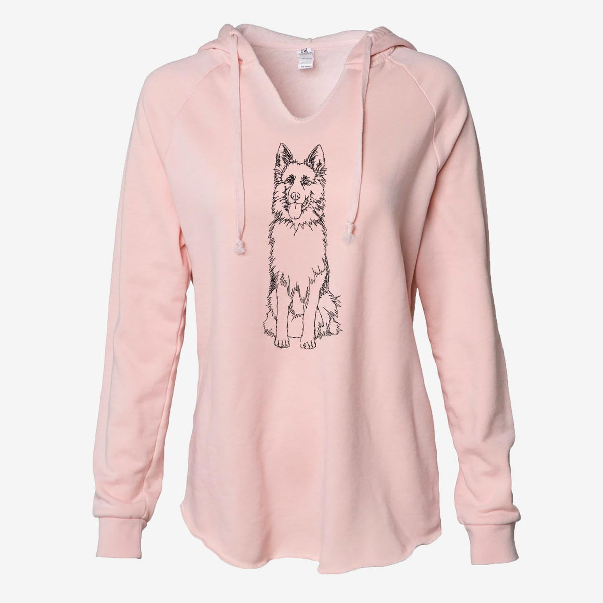 Doodled German Shepherd - Cali Wave Hooded Sweatshirt