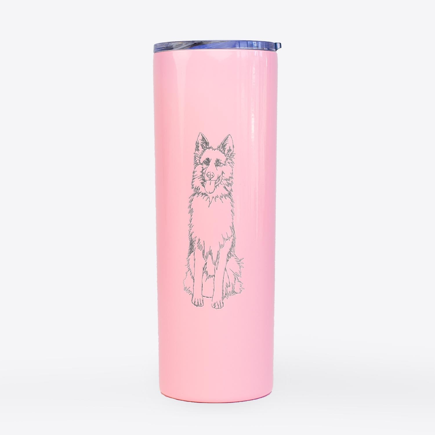 Doodled German Shepherd - 20oz Skinny Tumbler