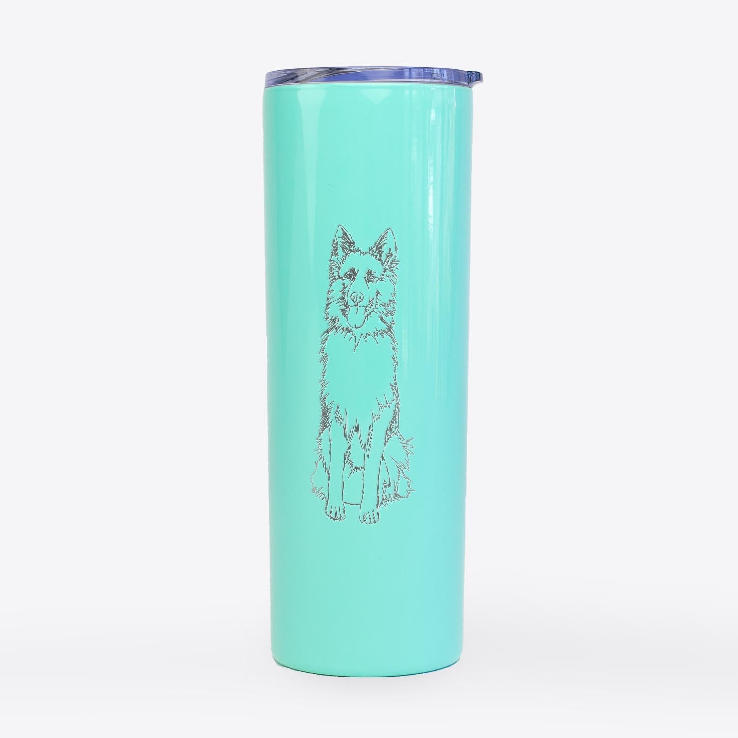 Doodled German Shepherd - 20oz Skinny Tumbler