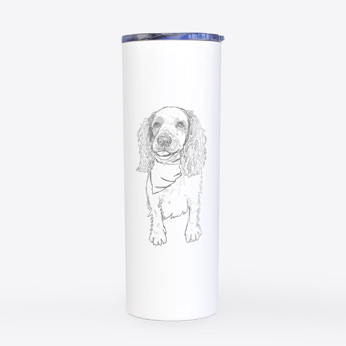 Doodled Ginger the Spaniel Mix - 20oz Skinny Tumbler