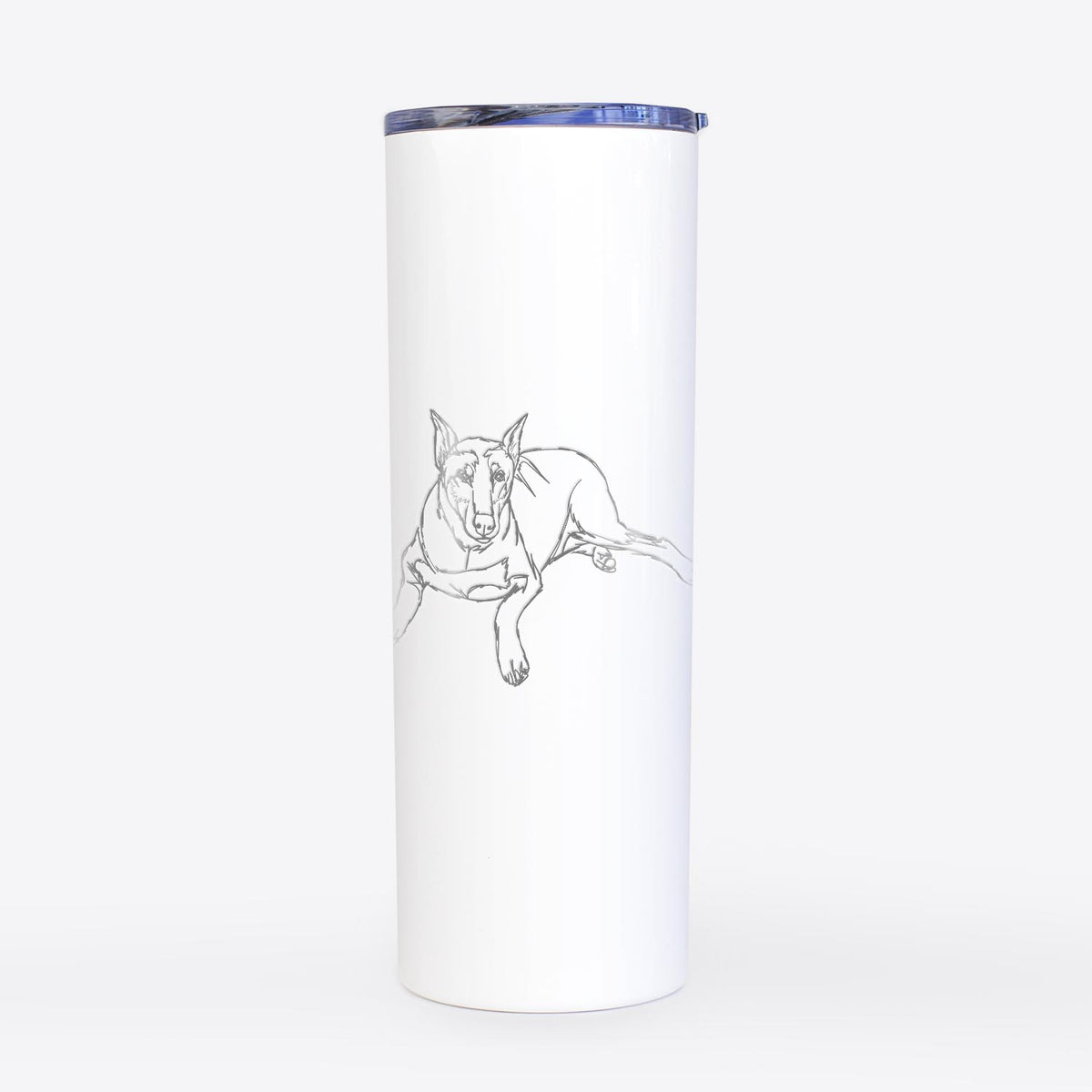 Doodled Ginger the Doberman Pinscher - 20oz Skinny Tumbler