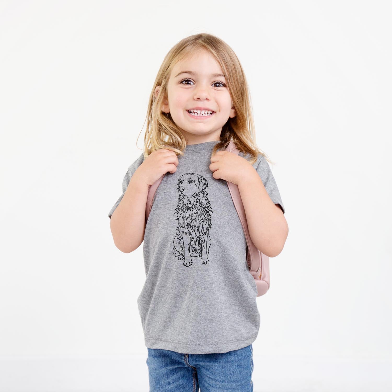 Doodled Golden Retriever - Kids/Youth/Toddler Shirt