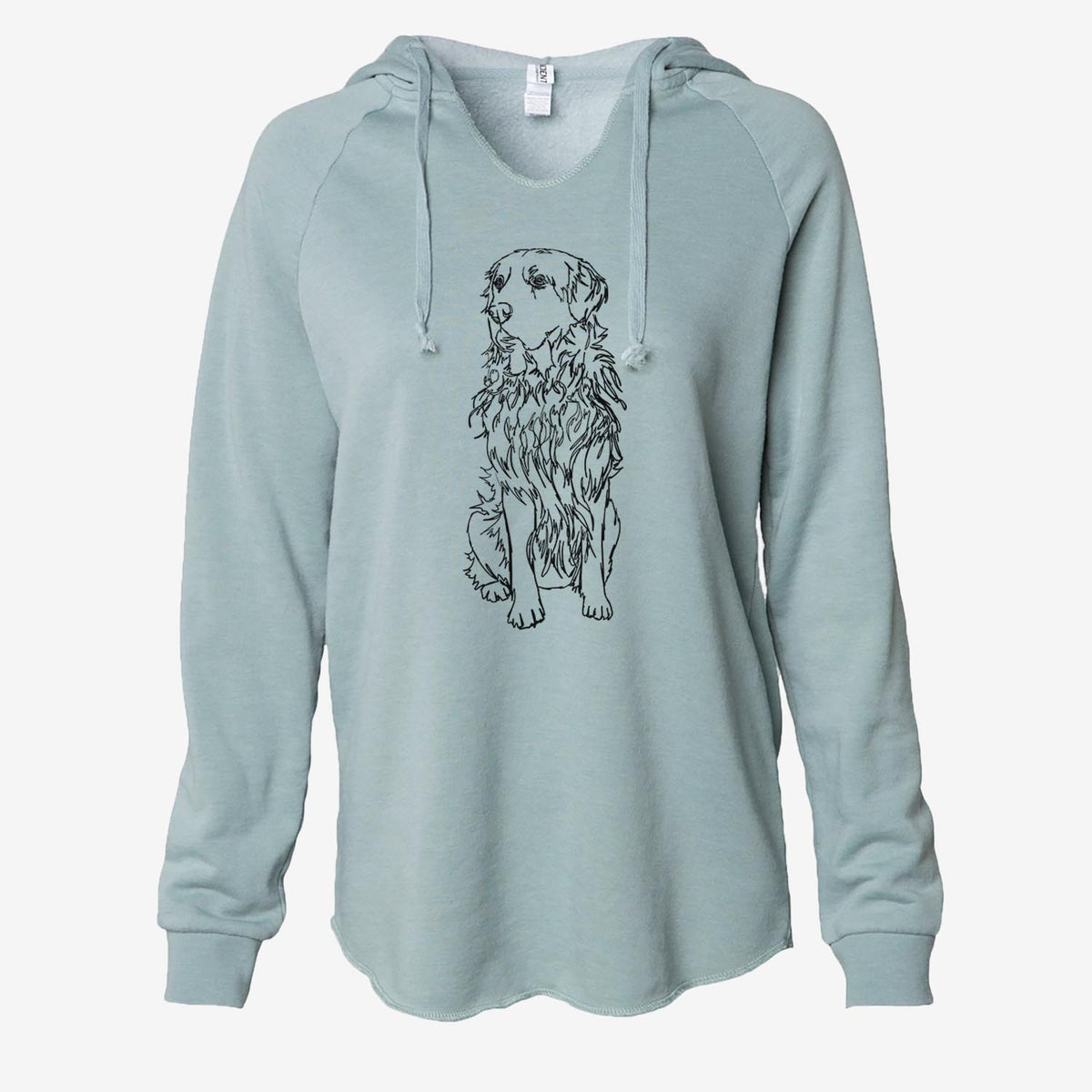 Doodled Golden Retriever - Cali Wave Hooded Sweatshirt