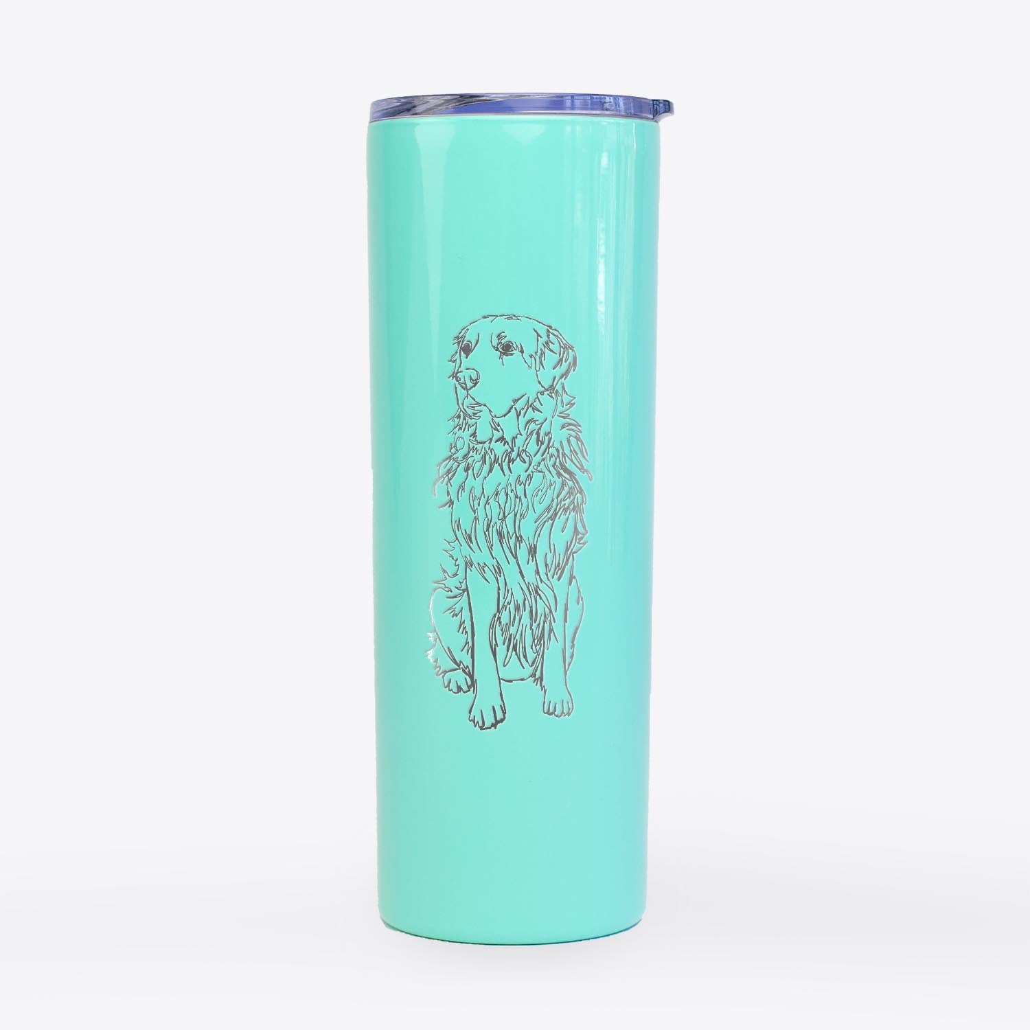 Doodled Golden Retriever - 20oz Skinny Tumbler