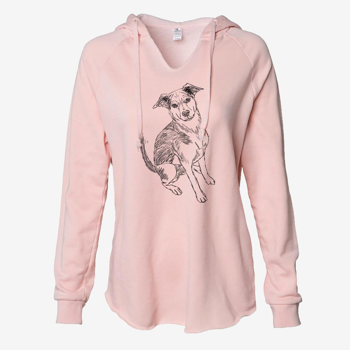 Doodled Gouda the Hound/Terrier Mix - Cali Wave Hooded Sweatshirt