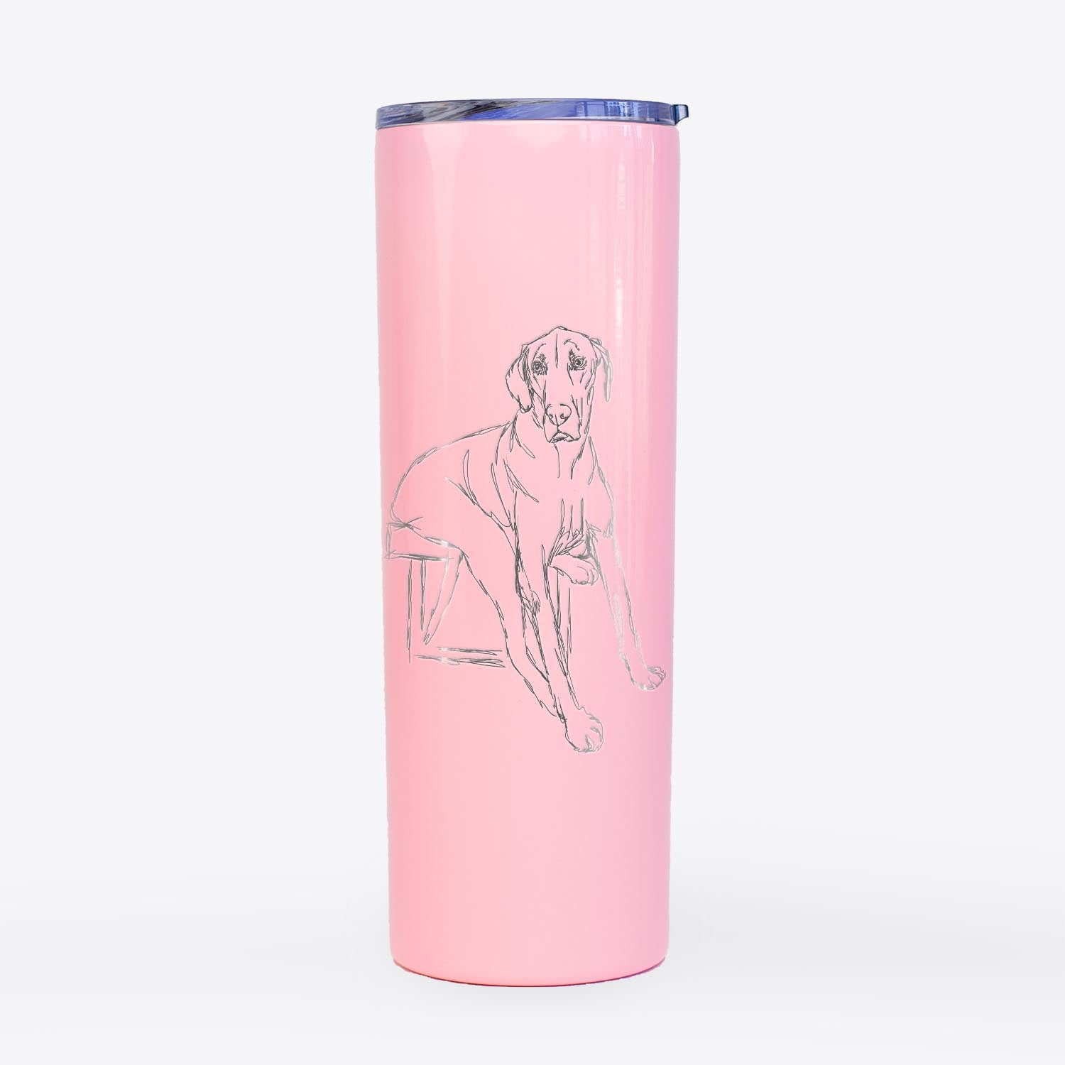 Doodled Gracie the Great Dane - 20oz Skinny Tumbler