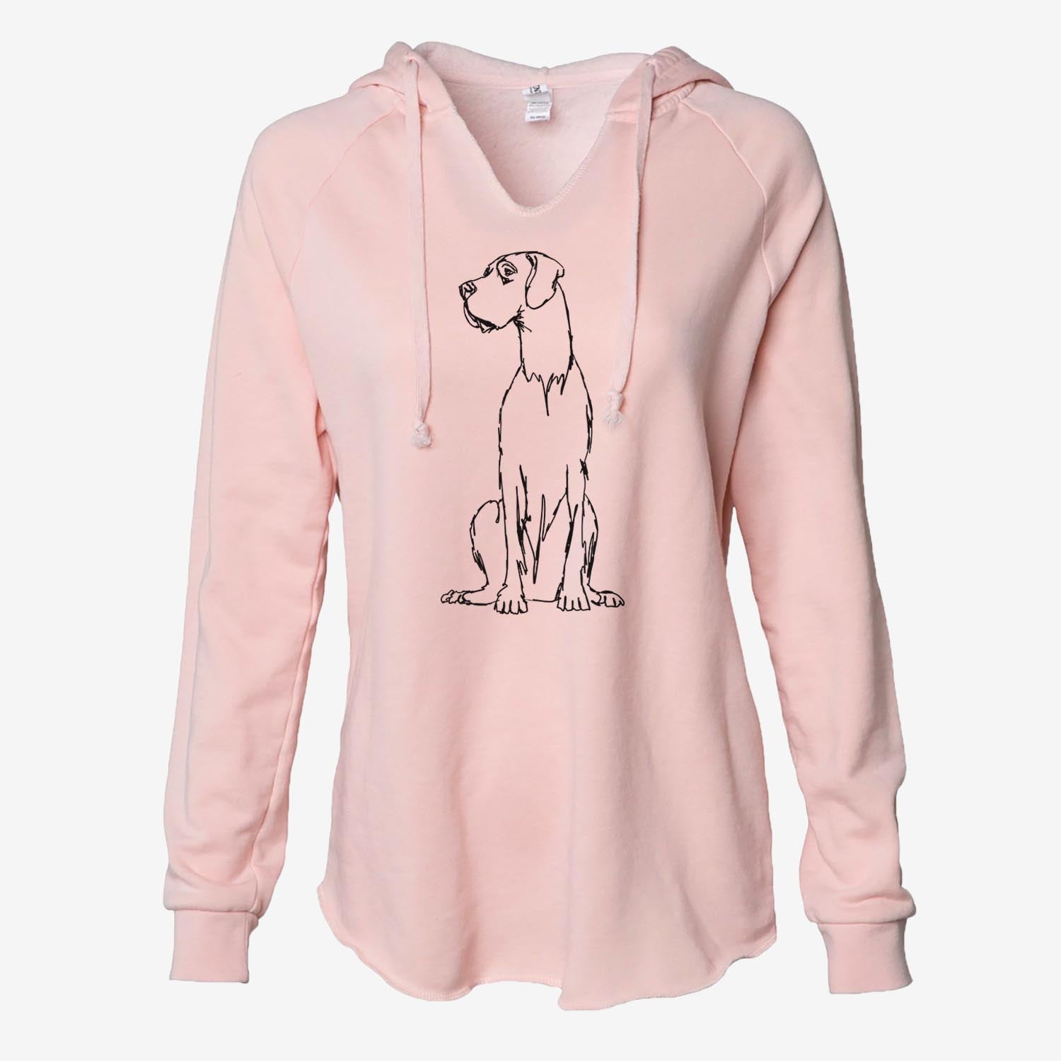 Doodled Great Dane - Cali Wave Hooded Sweatshirt