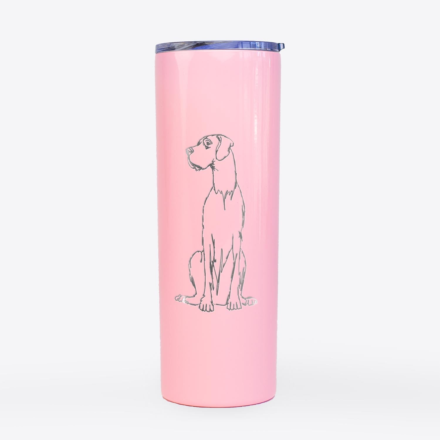 Doodled Great Dane - 20oz Skinny Tumbler