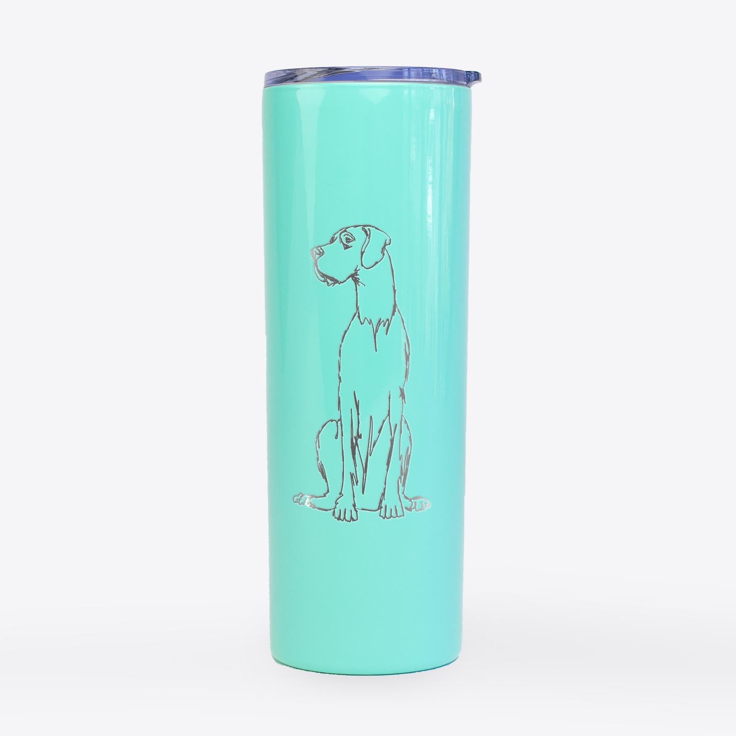 Doodled Great Dane - 20oz Skinny Tumbler