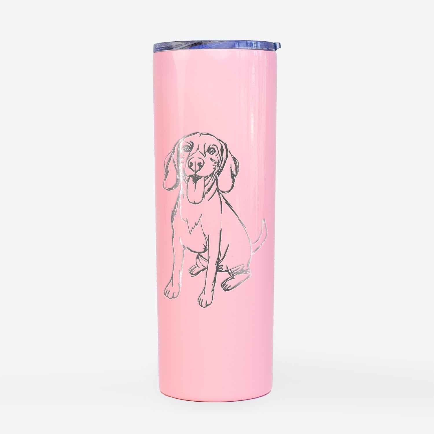 Doodled Halo the Beagle - 20oz Skinny Tumbler