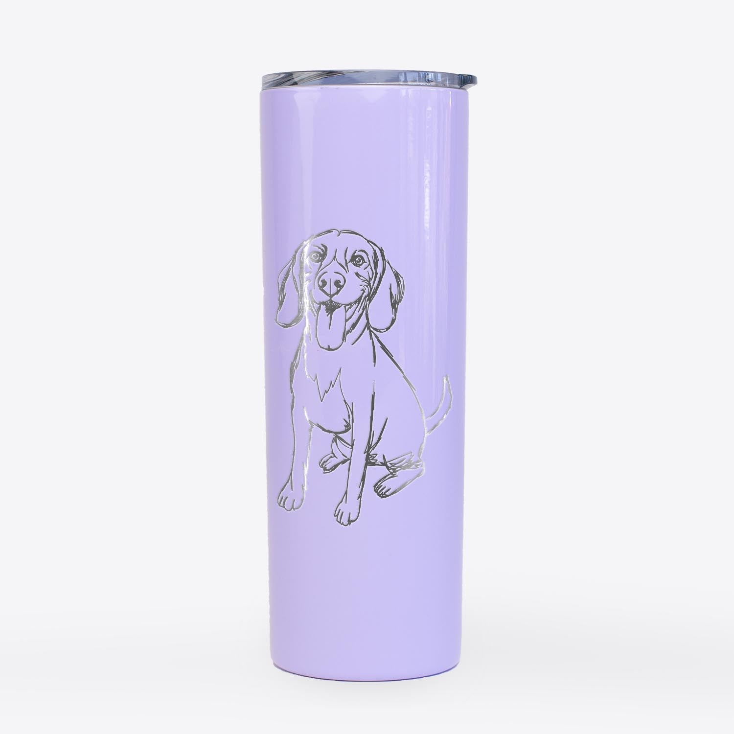 Doodled Halo the Beagle - 20oz Skinny Tumbler