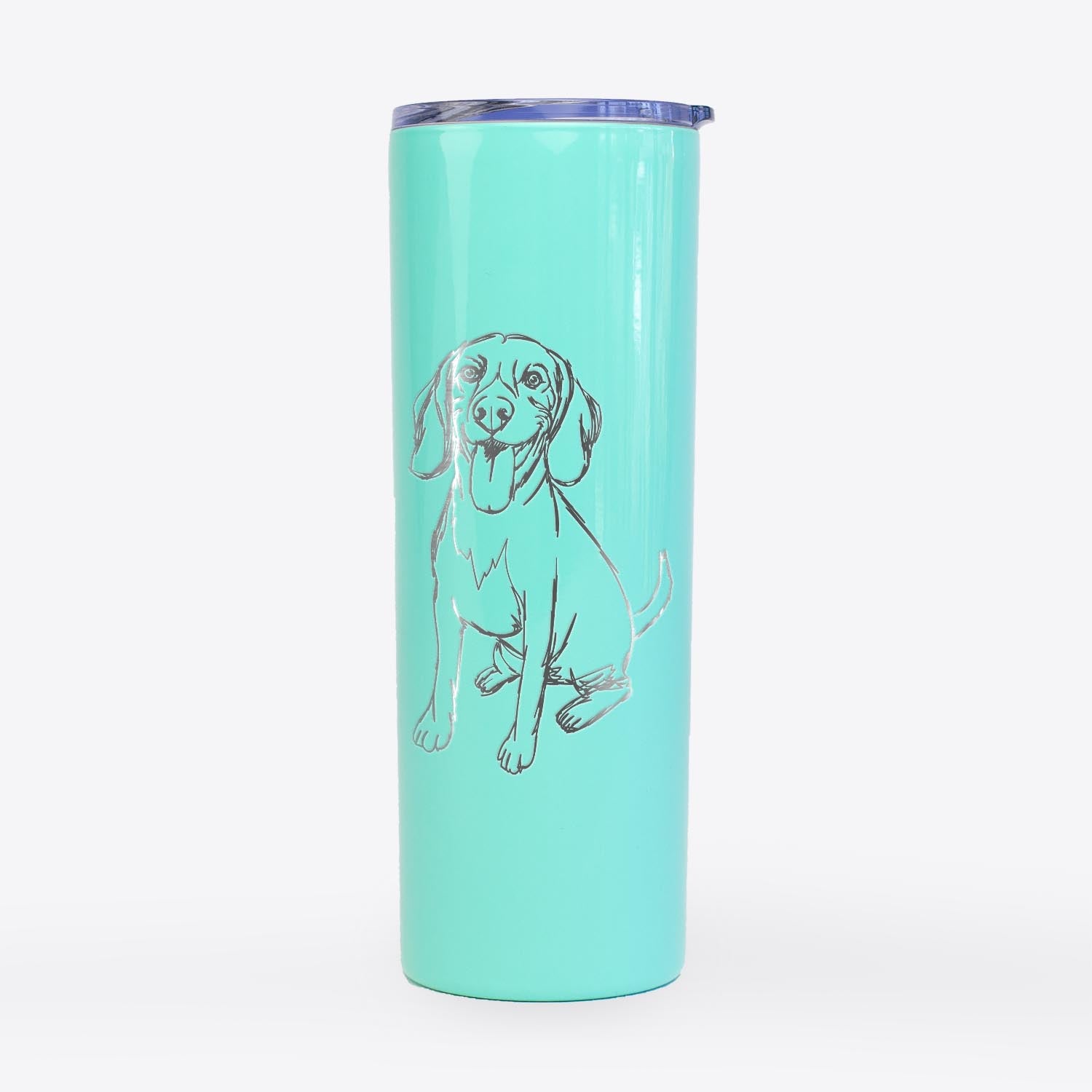 Doodled Halo the Beagle - 20oz Skinny Tumbler