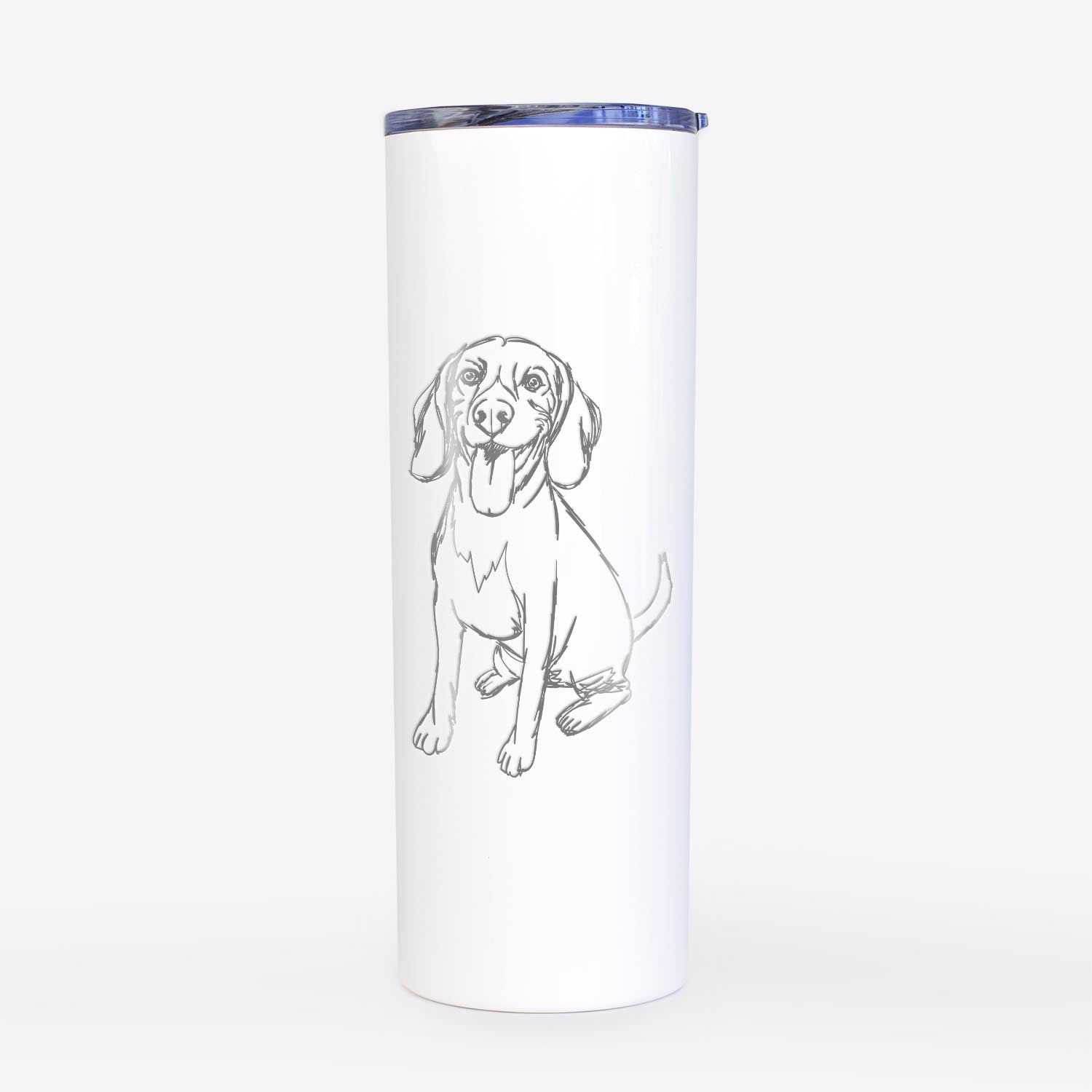 Doodled Halo the Beagle - 20oz Skinny Tumbler