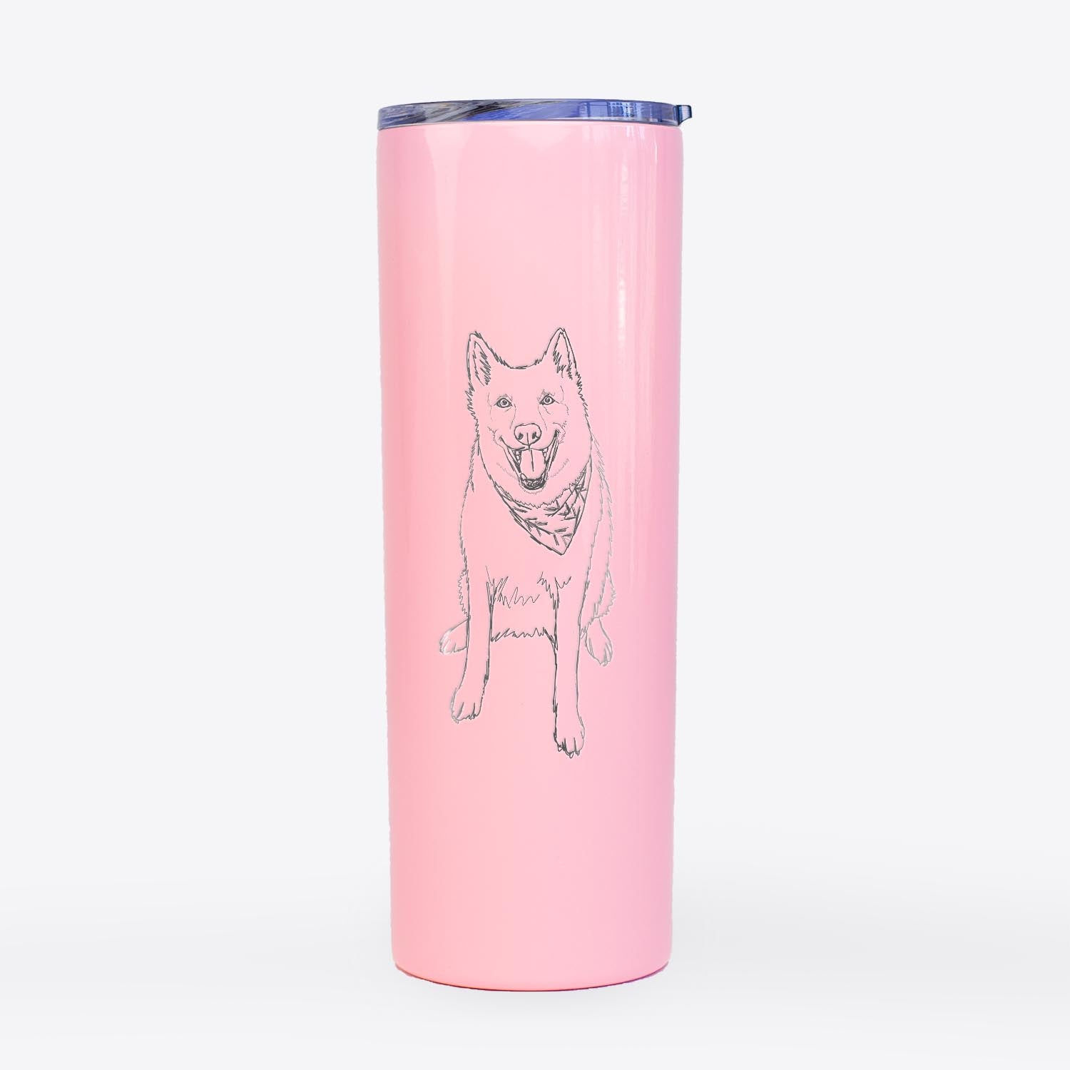 Doodled Hannah the Siberian Husky - 20oz Skinny Tumbler