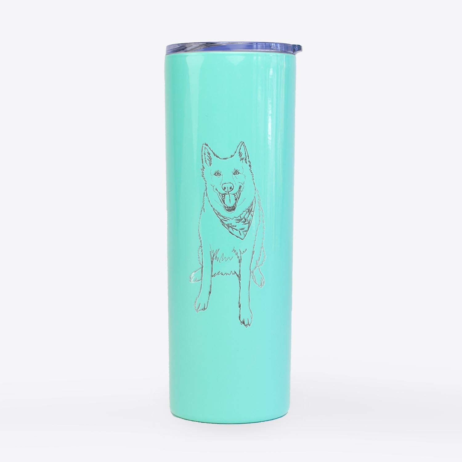 Doodled Hannah the Siberian Husky - 20oz Skinny Tumbler