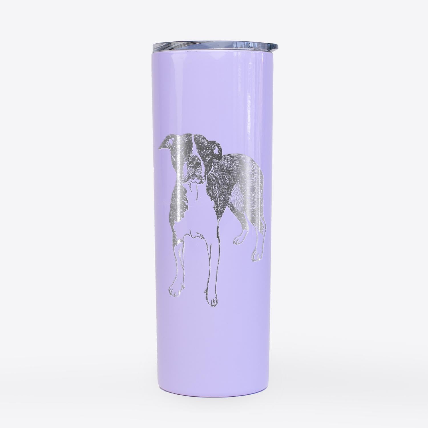 Doodled Harley Quinn the American Staffordshire Terrier - 20oz Skinny Tumbler