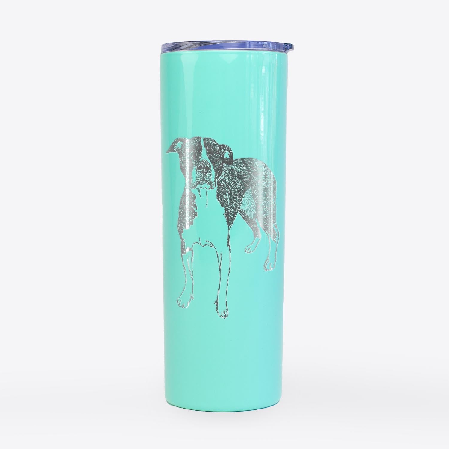 Doodled Harley Quinn the American Staffordshire Terrier - 20oz Skinny Tumbler