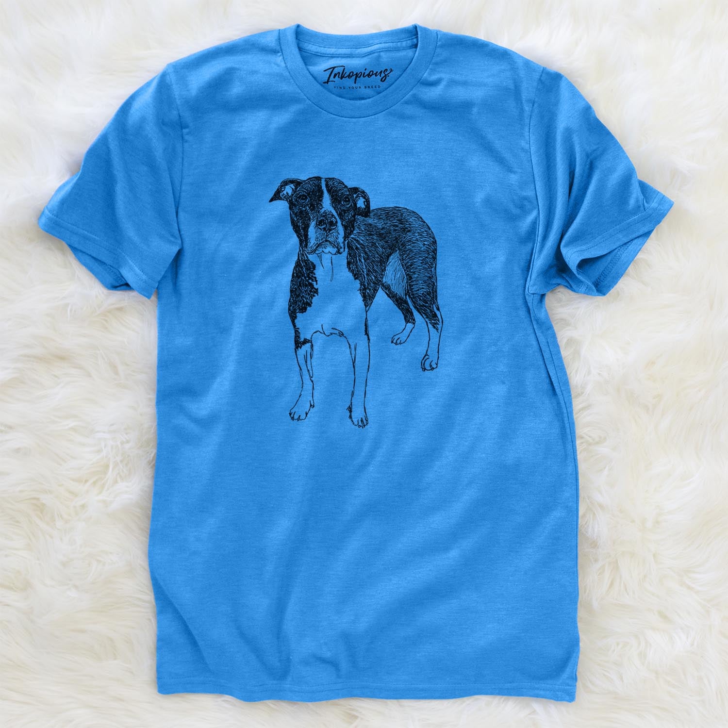 Doodled Harley Quinn the American Staffordshire Terrier - Unisex Crewneck