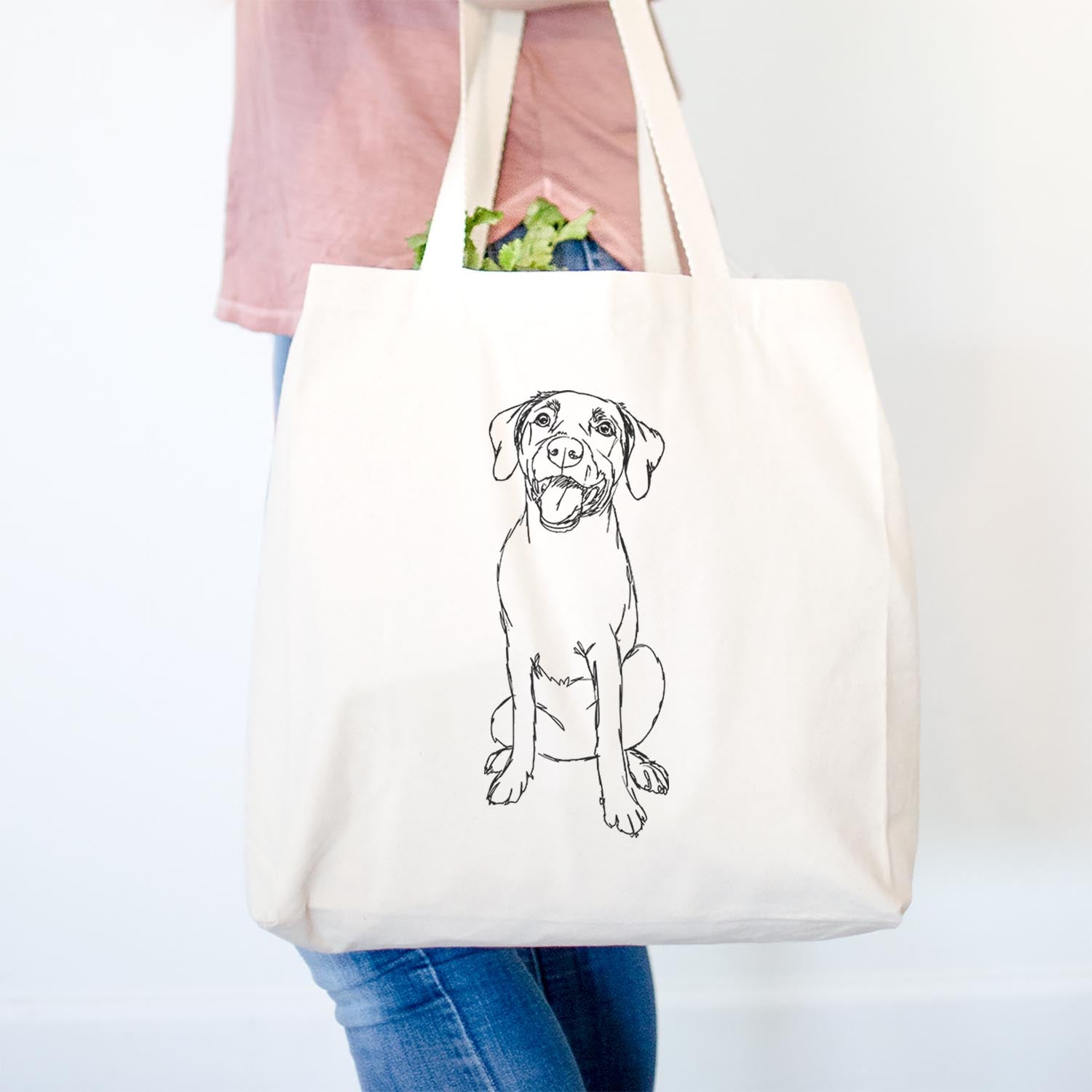 Doodled Harper the Mixed Breed - Tote Bag