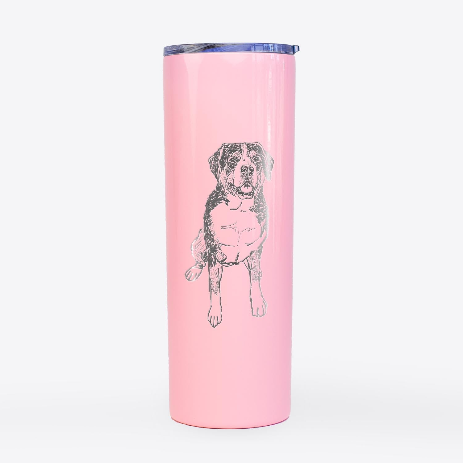 Doodled Harvey the Greater Swiss Mountain Dog - 20oz Skinny Tumbler