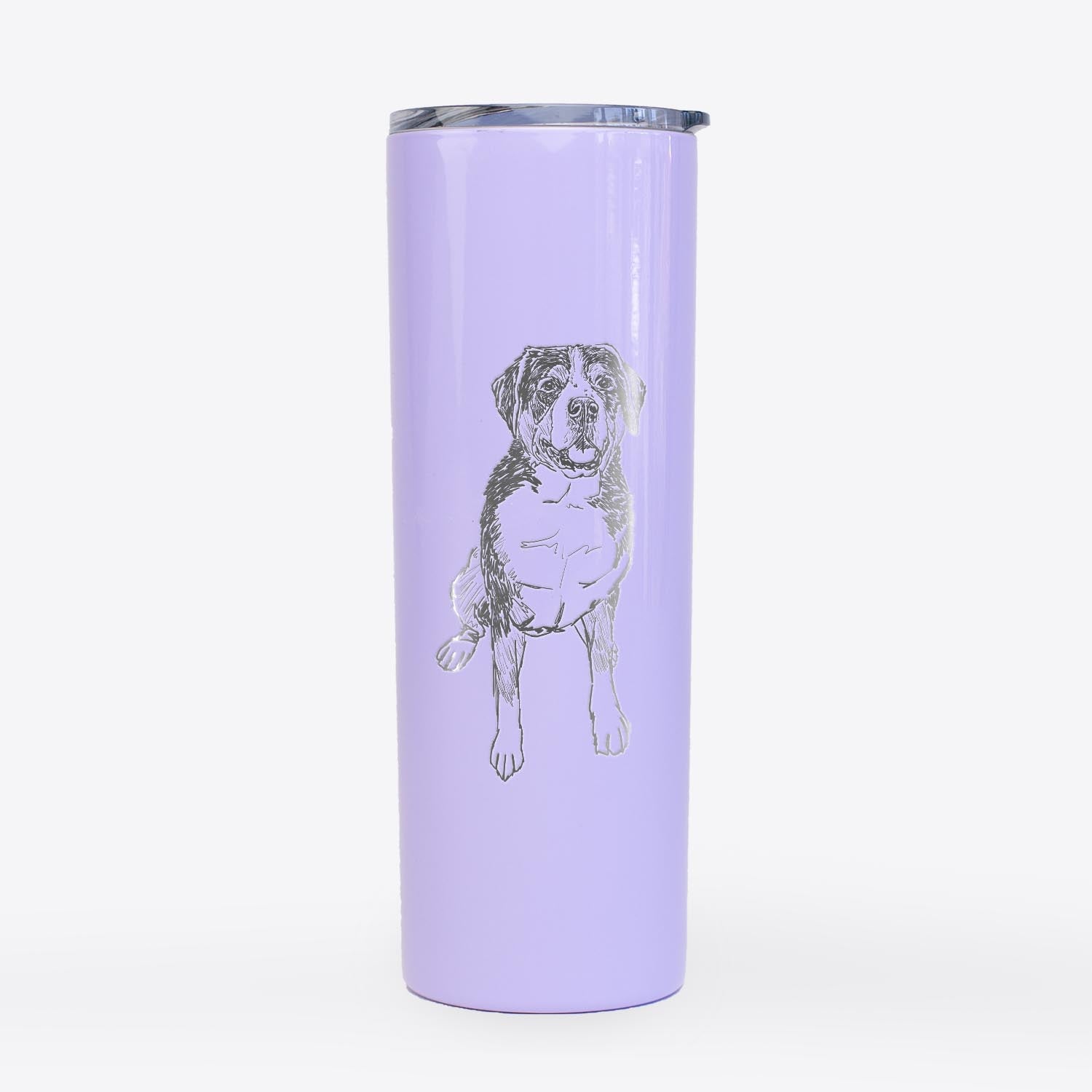 Doodled Harvey the Greater Swiss Mountain Dog - 20oz Skinny Tumbler