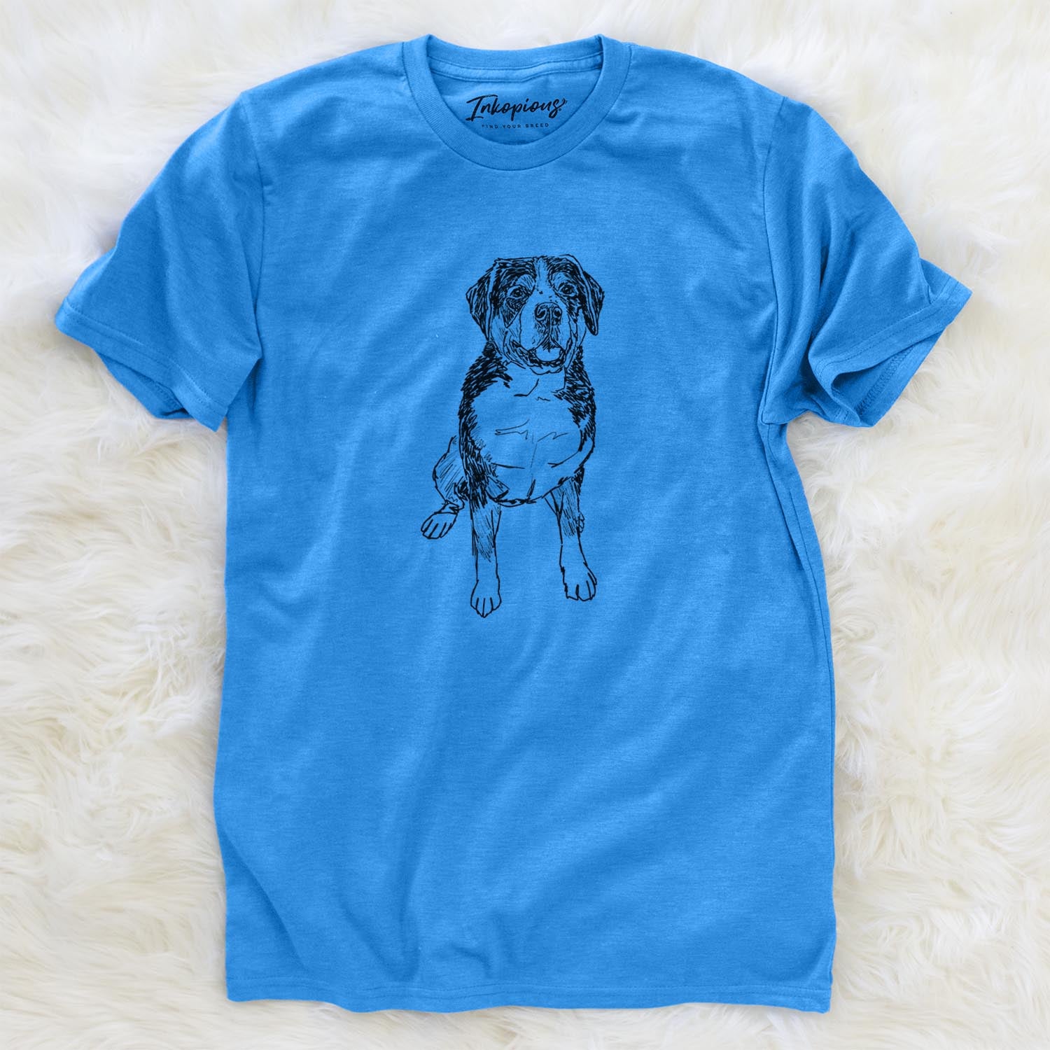 Doodled Harvey the Greater Swiss Mountain Dog - Unisex Crewneck