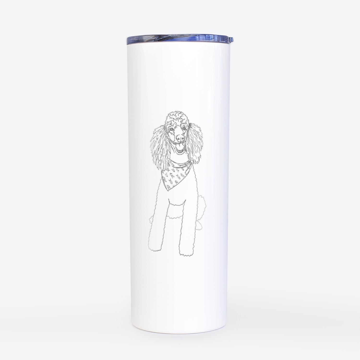 Doodled Henry the Standard Poodle - 20oz Skinny Tumbler