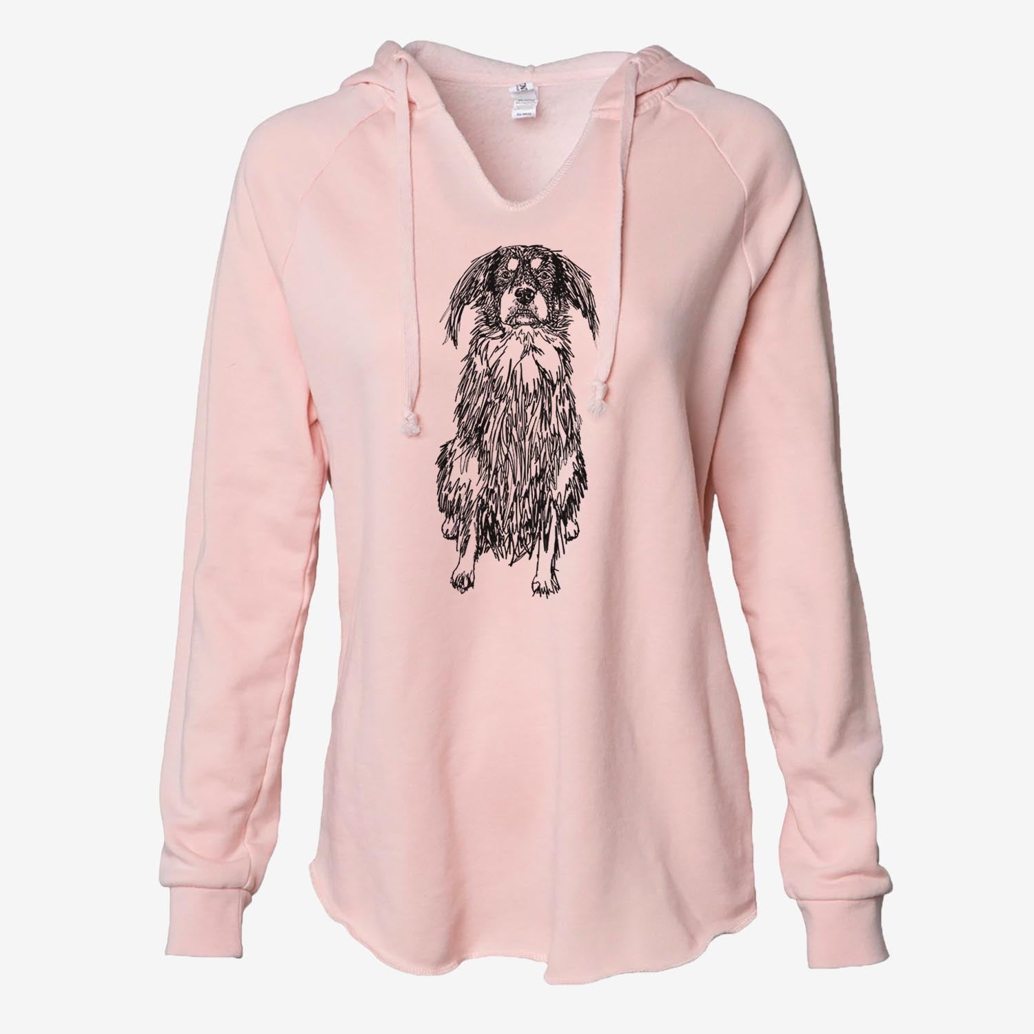 Doodled Indy the Mixed Breed - Cali Wave Hooded Sweatshirt