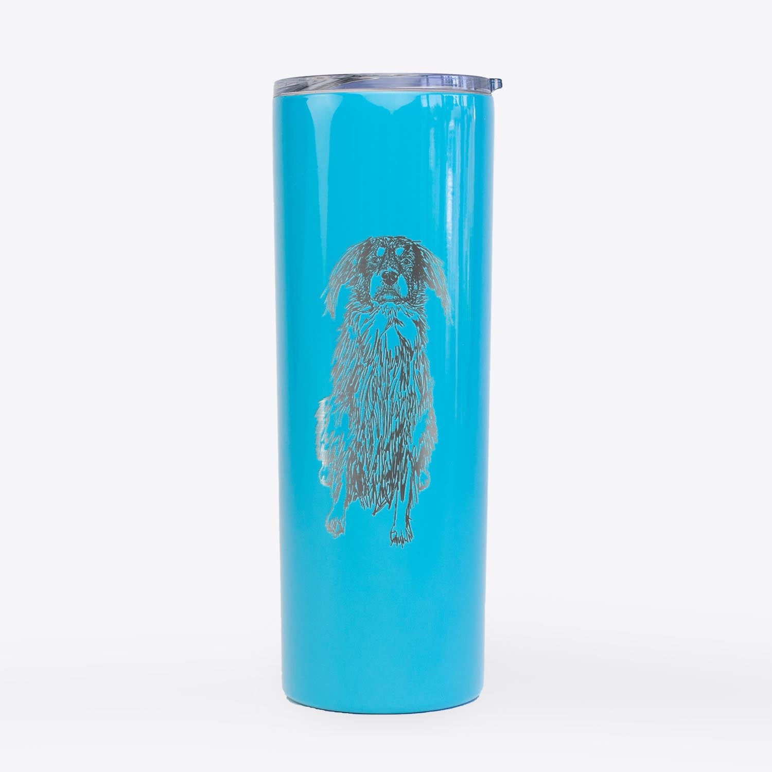 Doodled Indy the Mixed Breed - 20oz Skinny Tumbler