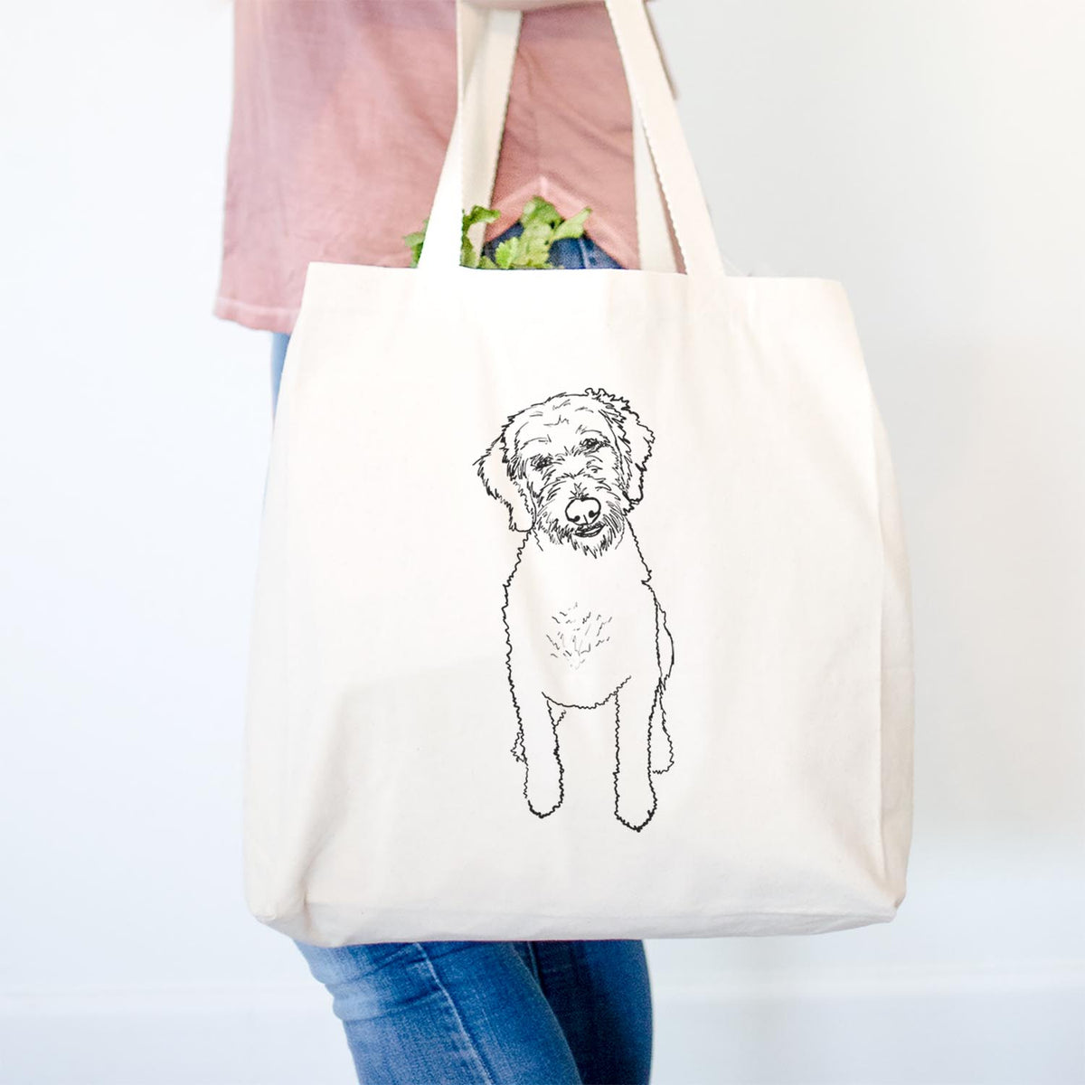 Doodled Izzie the Goldendoodle - Tote Bag