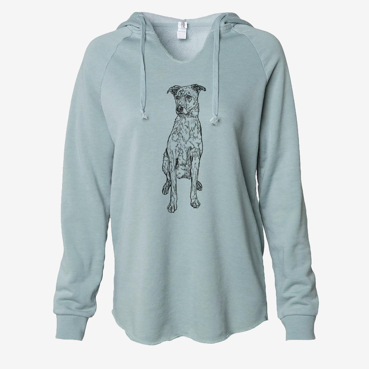 Doodled Jack the Catahoula - Cali Wave Hooded Sweatshirt