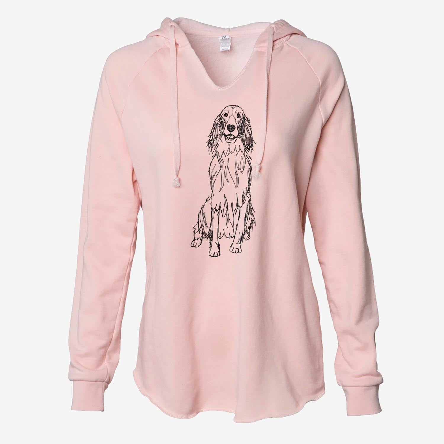 Doodled Jagger the Irish Setter - Cali Wave Hooded Sweatshirt