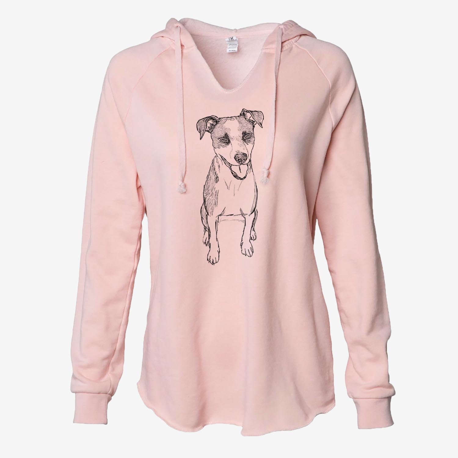 Doodled Jasper the Mixed Breed - Cali Wave Hooded Sweatshirt