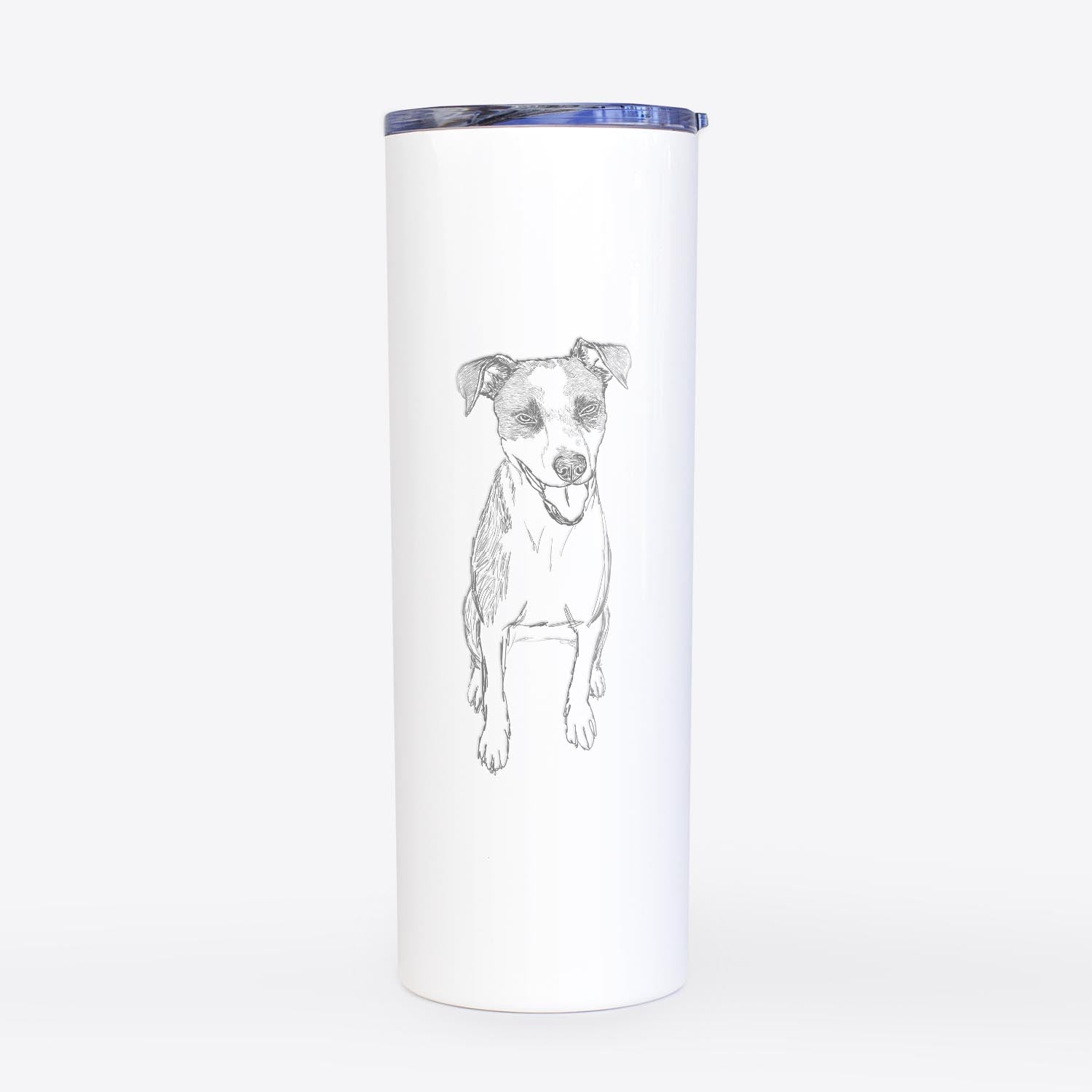 Doodled Jasper the Mixed Breed - 20oz Skinny Tumbler