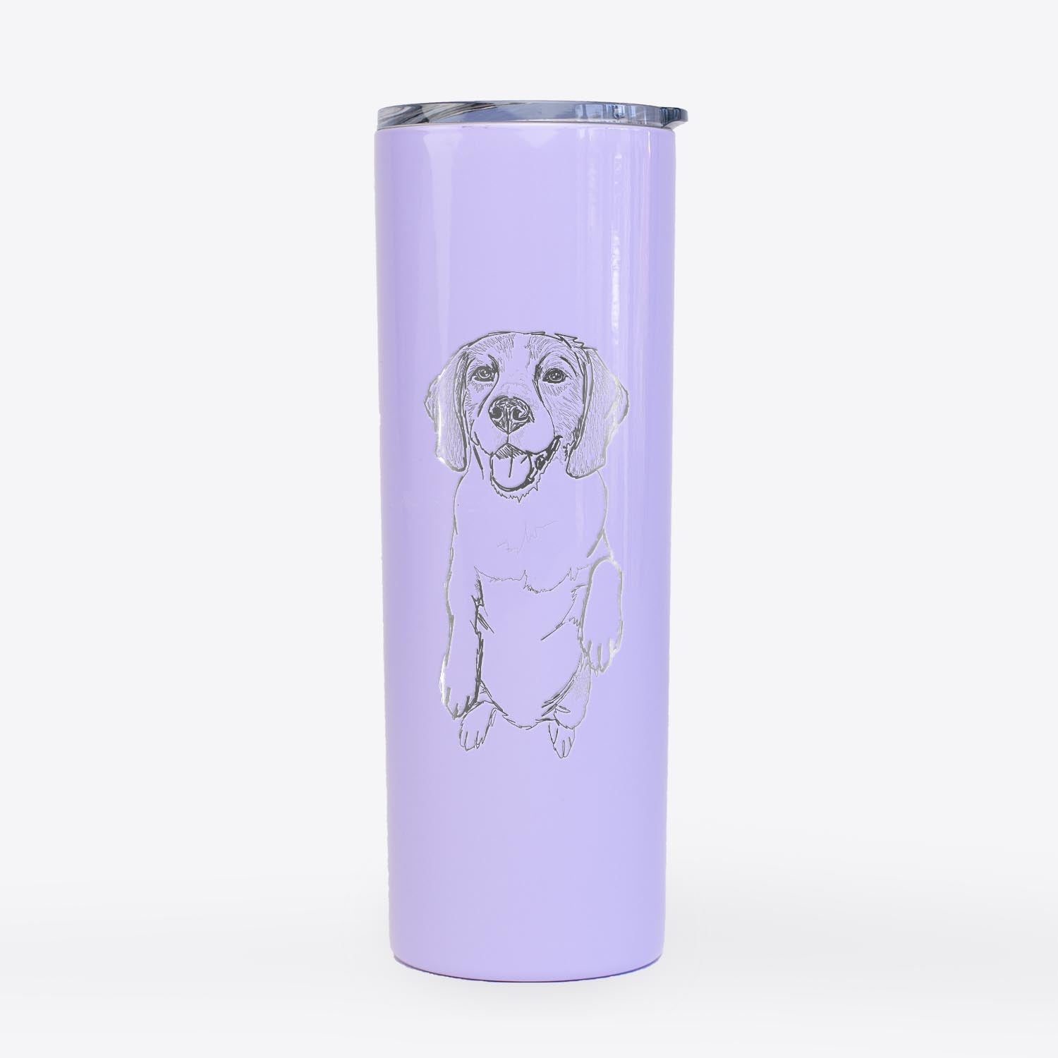 Doodled JimmyCharles the Beagle - 20oz Skinny Tumbler