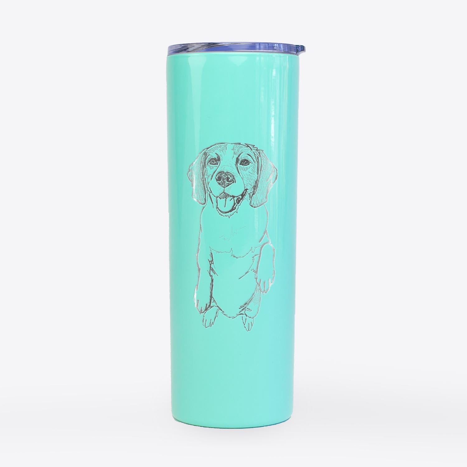 Doodled JimmyCharles the Beagle - 20oz Skinny Tumbler