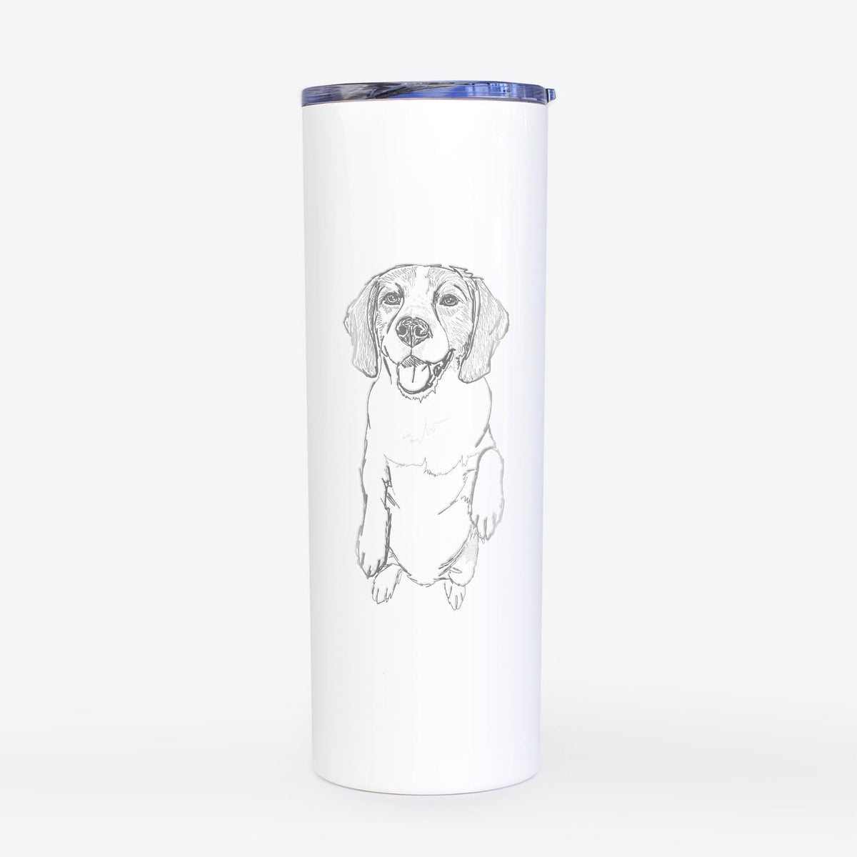 Doodled JimmyCharles the Beagle - 20oz Skinny Tumbler