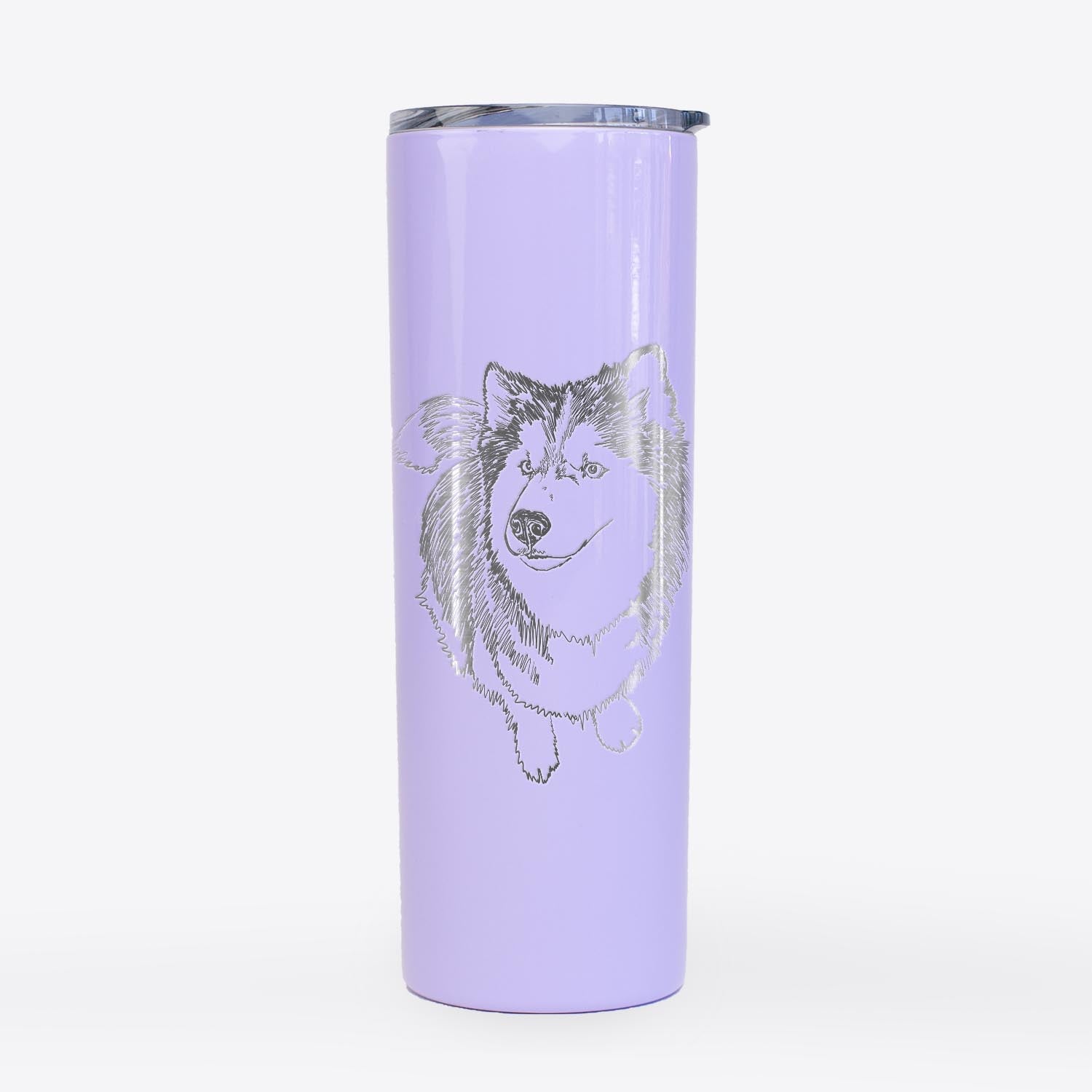 Doodled Kai the Siberian Husky - 20oz Skinny Tumbler