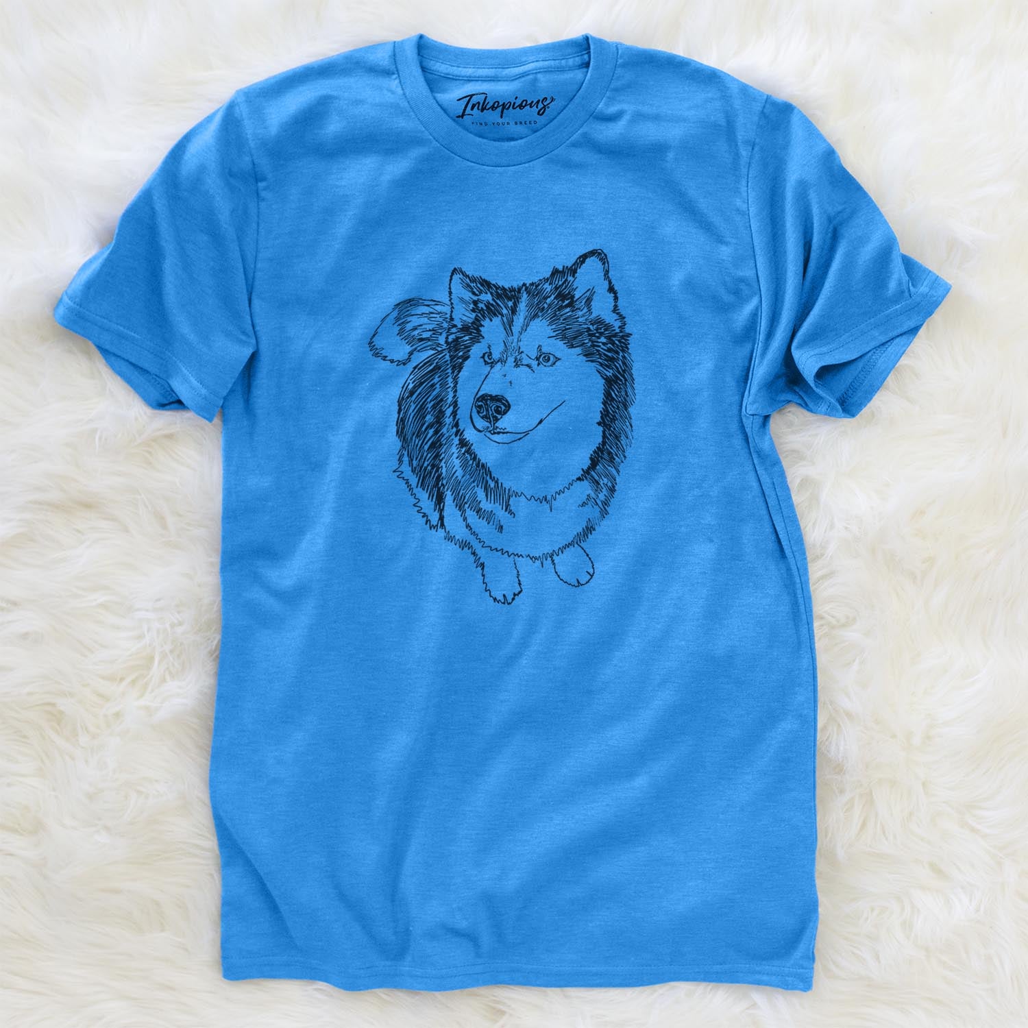 Doodled Kai the Siberian Husky - Unisex Crewneck