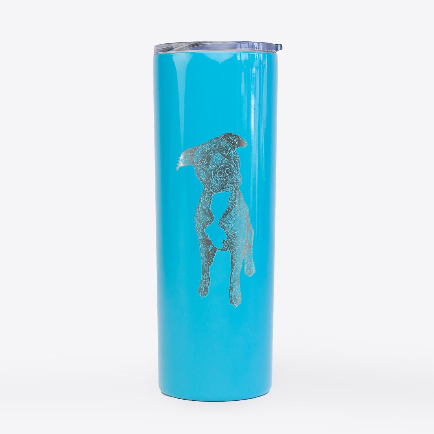 Doodled Kaya the Pitbull Mix - 20oz Skinny Tumbler