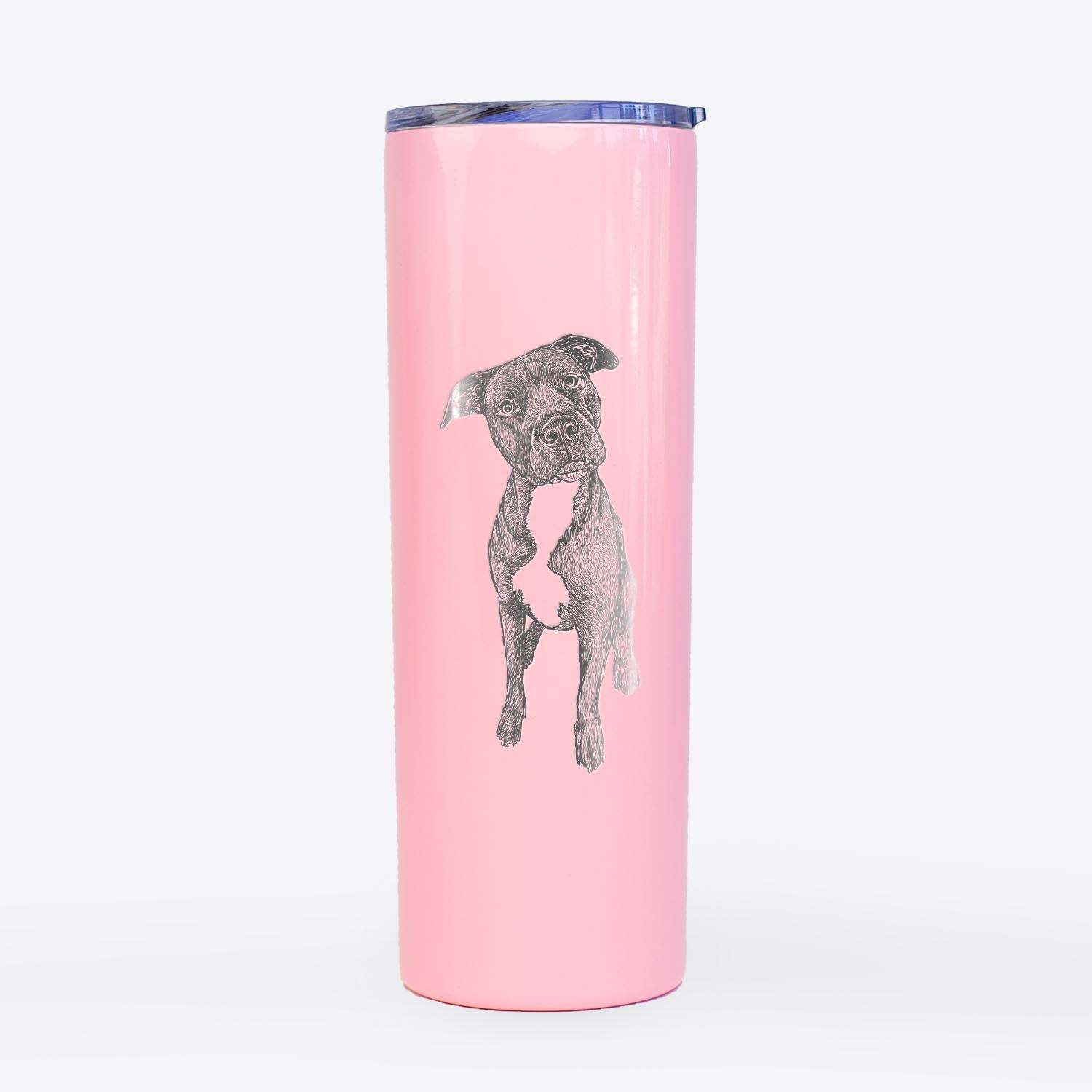 Doodled Kaya the Pitbull Mix - 20oz Skinny Tumbler