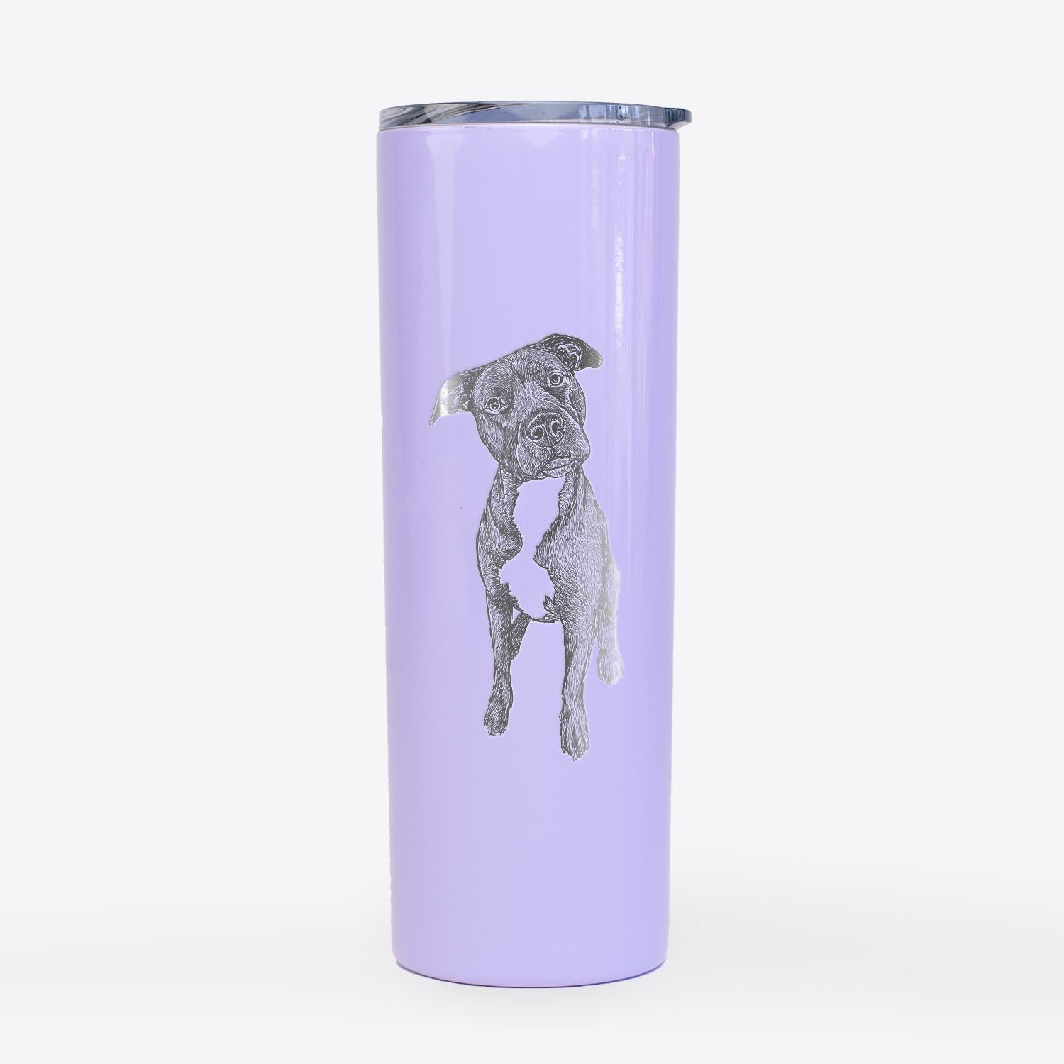 Doodled Kaya the Pitbull Mix - 20oz Skinny Tumbler