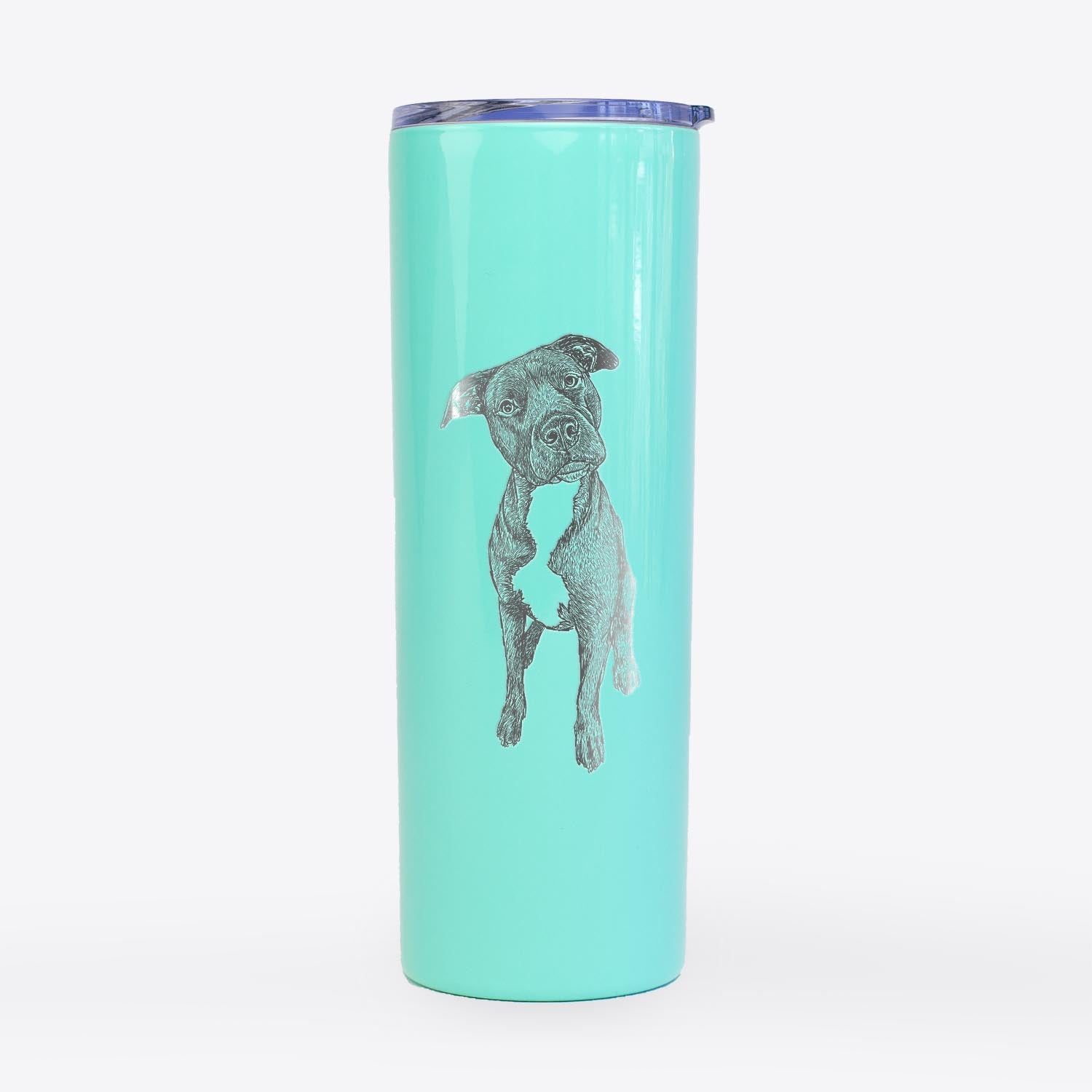 Doodled Kaya the Pitbull Mix - 20oz Skinny Tumbler