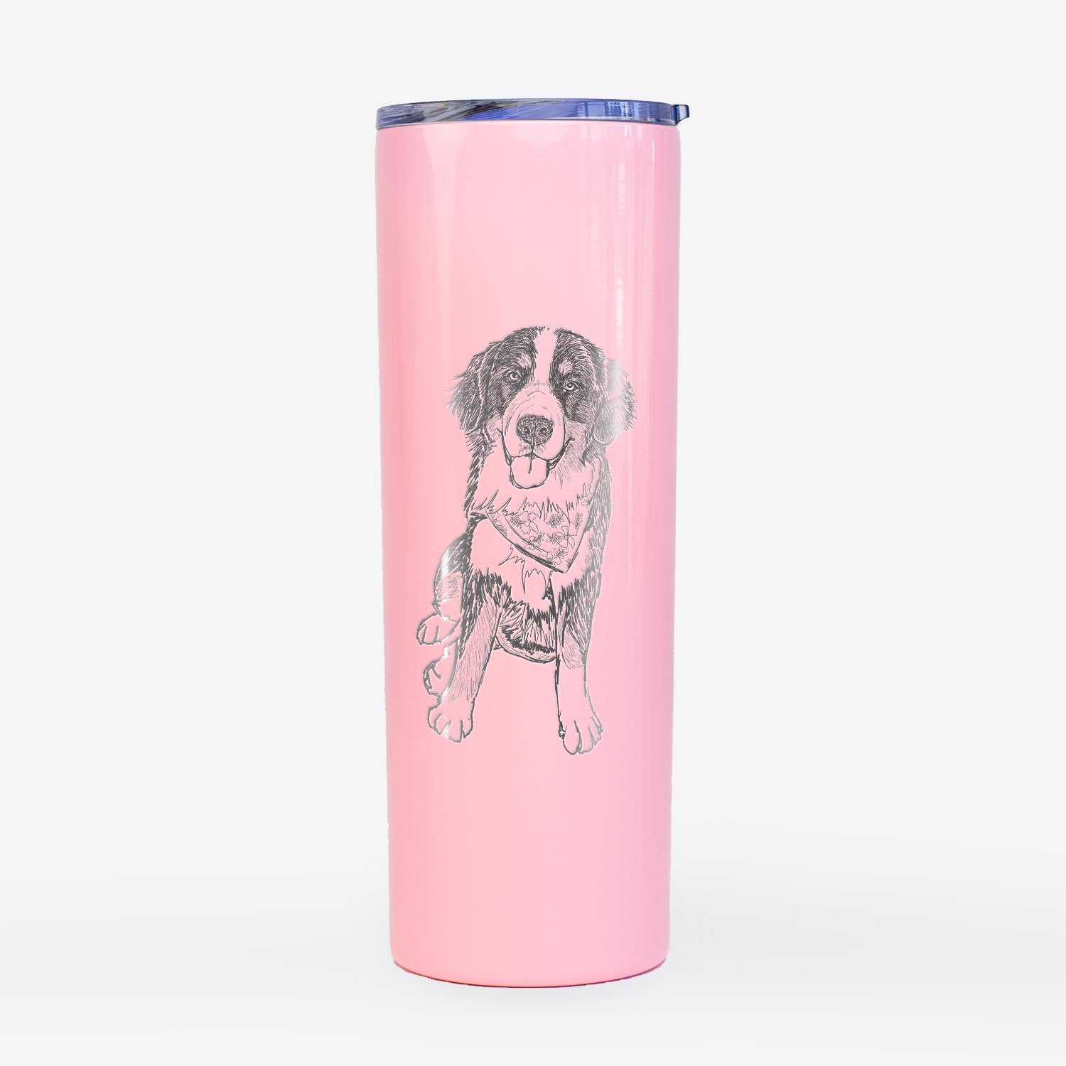 Doodled Kimber the Bernese Mountain Dog - 20oz Skinny Tumbler