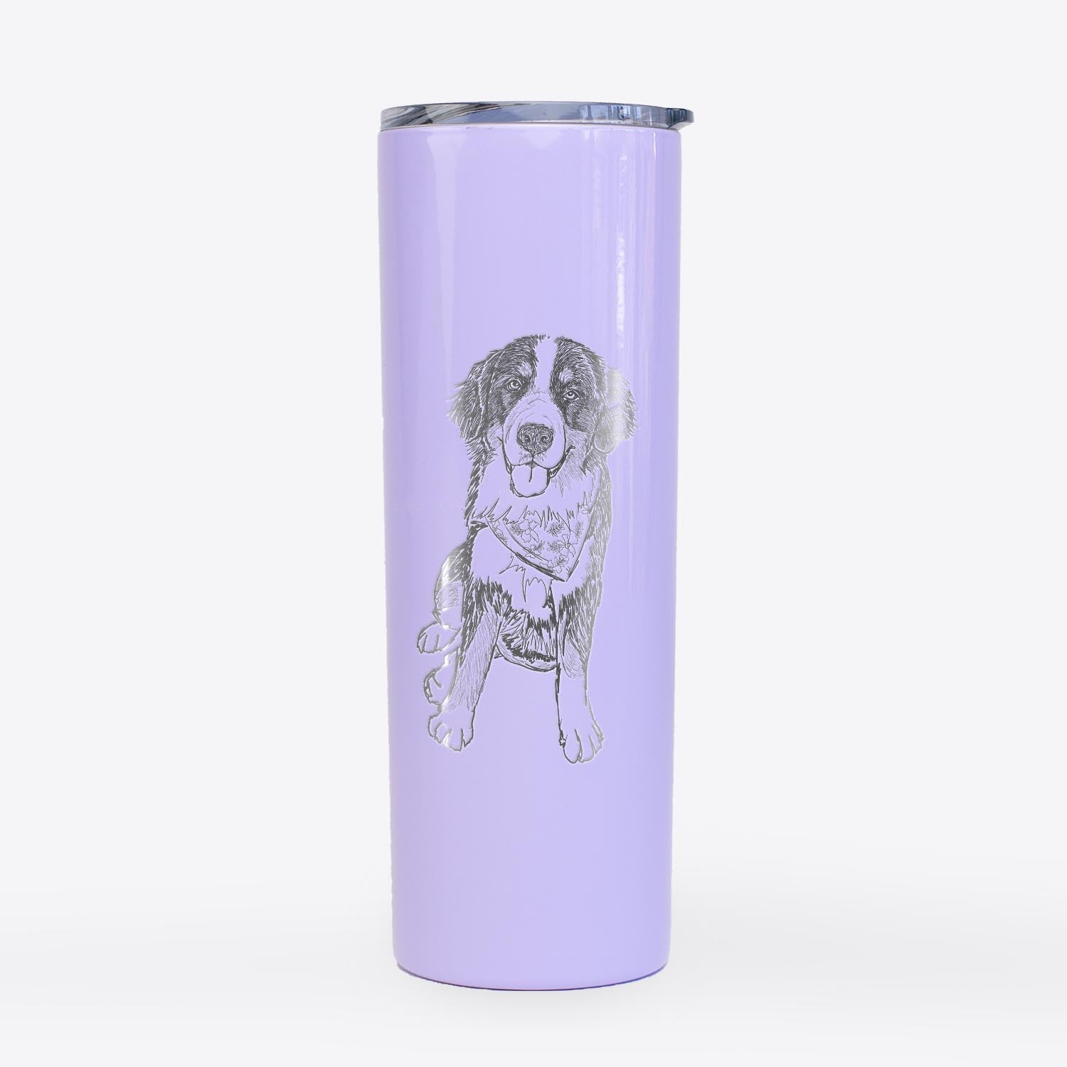 Doodled Kimber the Bernese Mountain Dog - 20oz Skinny Tumbler