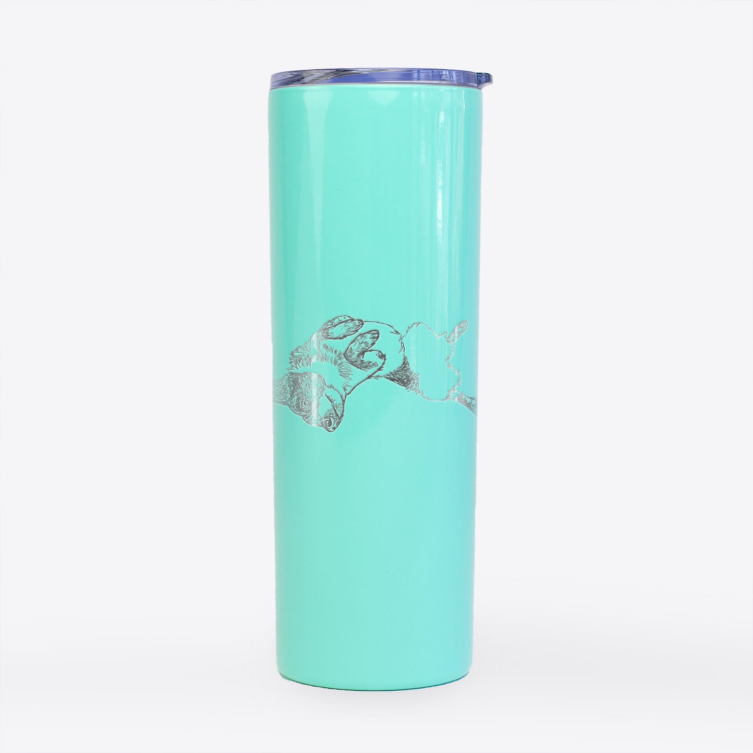 Doodled Kira the Australian Cattle Dog - 20oz Skinny Tumbler